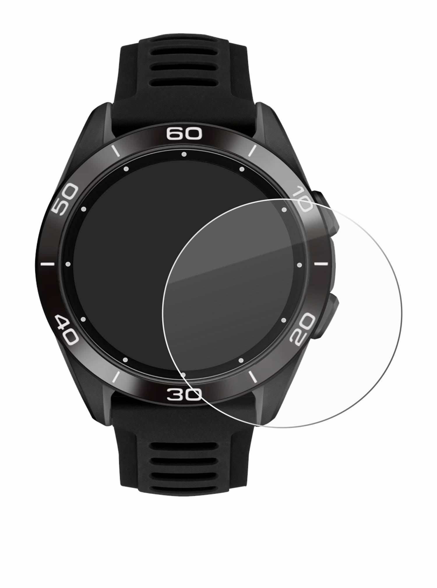 upscreen Hybrid Glas Schutz-Folie für Tissot T-Touch Connect Sport 2023