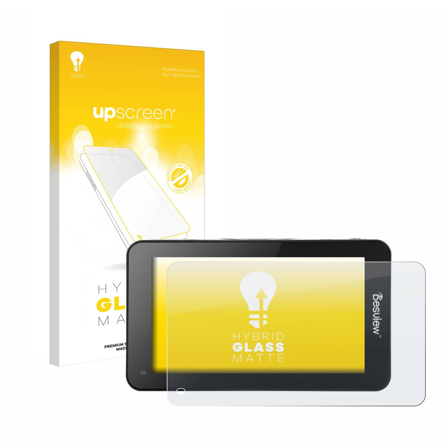 upscreen Flexible Schutz Glas Folie für Desview R6 UHB 5.5" Schutzglas 9H Hybridglas Matt Entspiegelt
