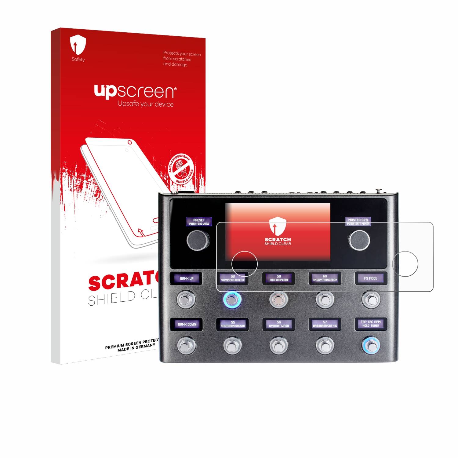 upscreen Schutzfolie für Fender Tone Master Pro Kratzschutz Anti-Fingerprint Klar