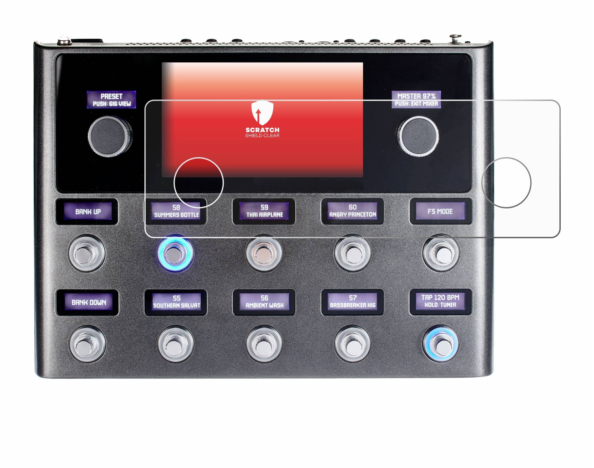upscreen Schutzfolie für Fender Tone Master Pro Kratzschutz Anti-Fingerprint Klar