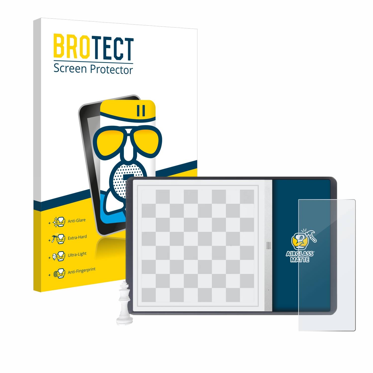 BROTECT AirGlass Flexible Schutz Glas Folie für Chessnut Evo Matt Entspiegelt