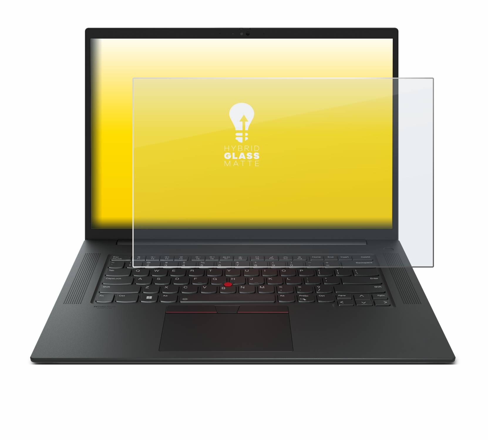 upscreen Hybrid Glas Matt Schutz-Folie für Lenovo ThinkPad P1 Gen 6 16