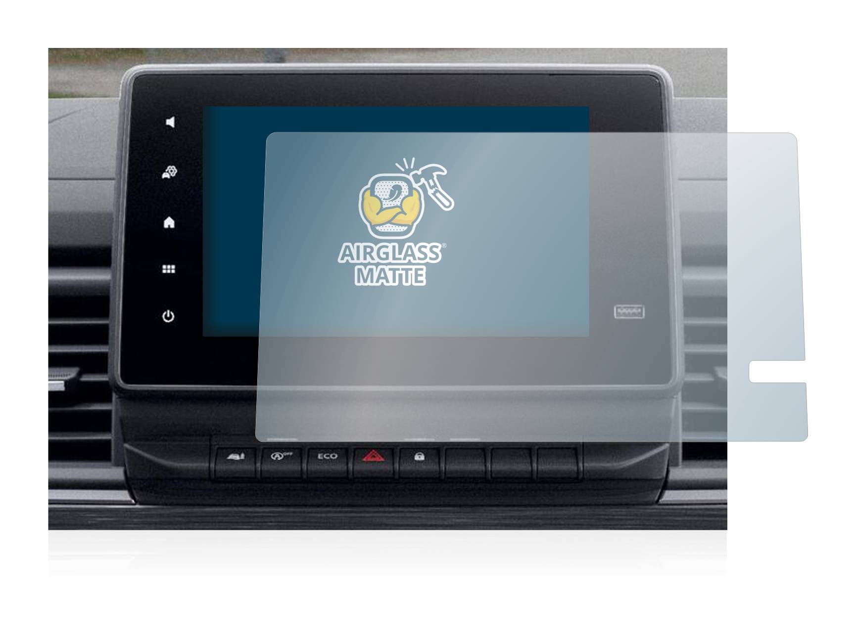 BROTECT AirGlass Matt Glas Schutz Folie für Renault Trafic 2021 Easy Link 8