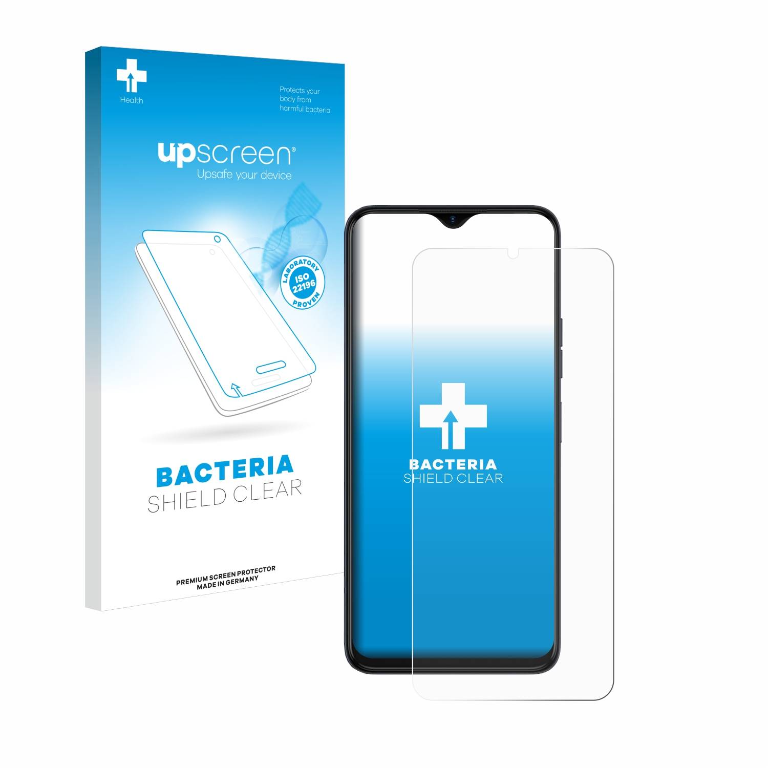 upscreen Bacteria Shield Schutzfolie für Tecno Spark 10 5G - Antibakteriell