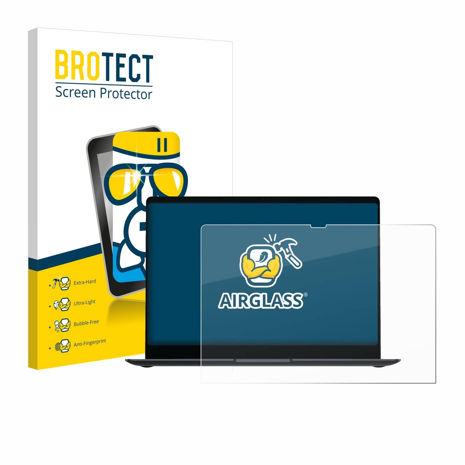 BROTECT AirGlass Glas Schutz-Folie für Samsung Galaxy Book4 Pro 16 - Schutzglas