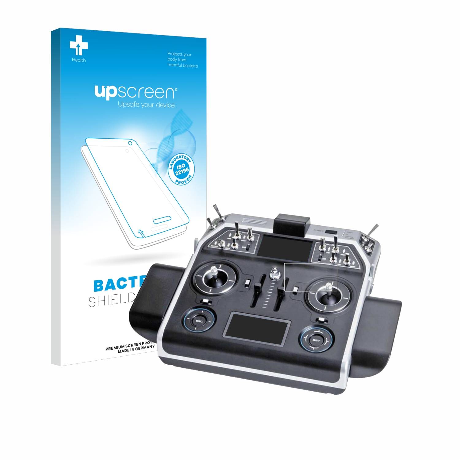 upscreen Bacteria Shield Schutzfolie für Graupner MC-28 - Antibakteriell