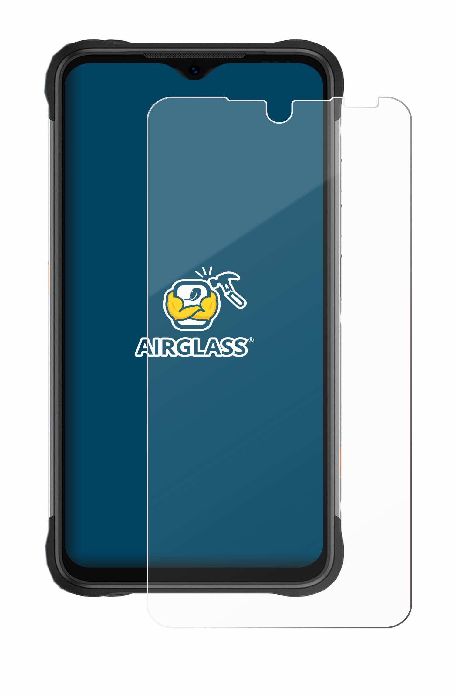 BROTECT AirGlass Flexible Schutz Glas Folie für Umidigi Bison X20 Klar Transparent