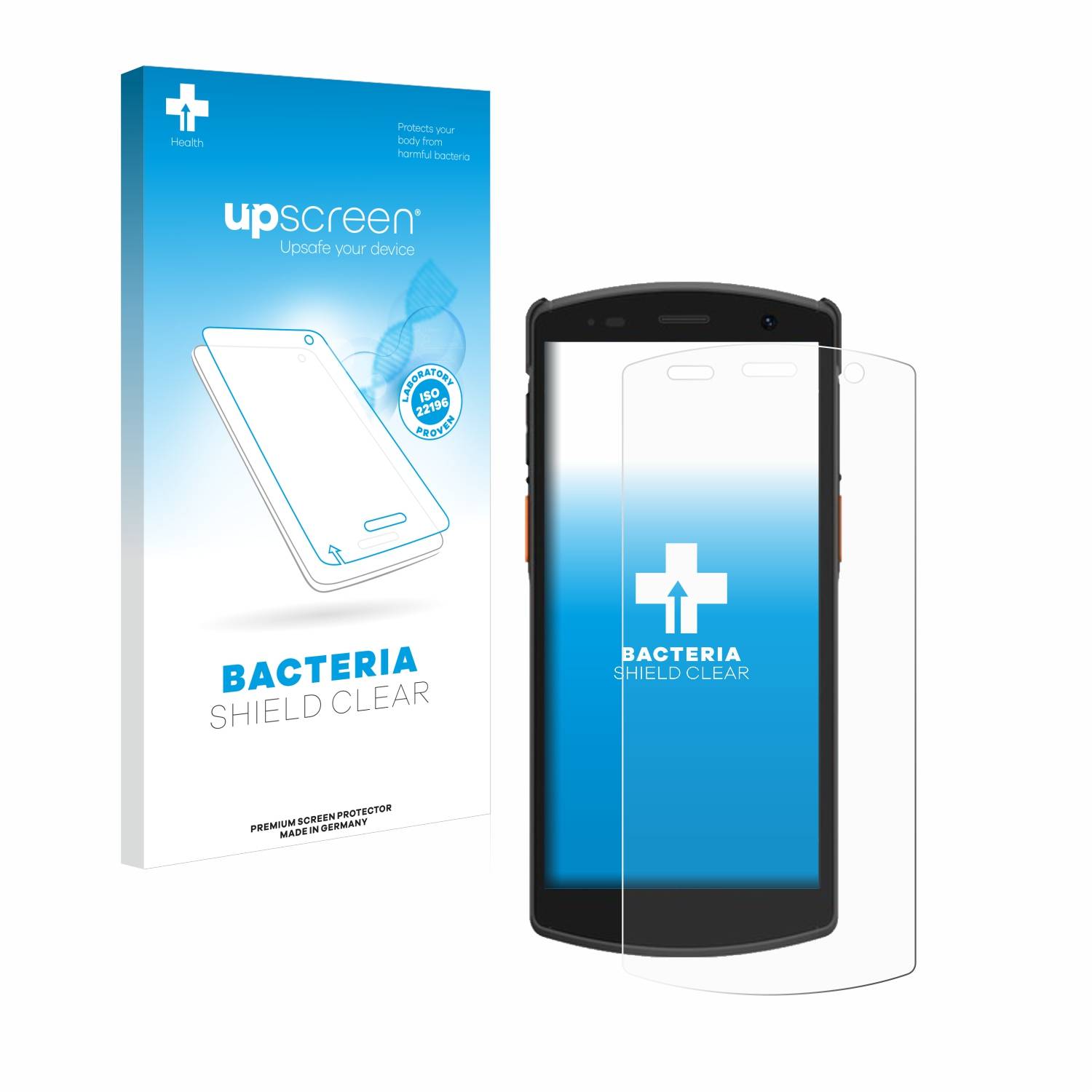 upscreen Bacteria Shield Schutzfolie für Urovo CT58 - Antibakteriell