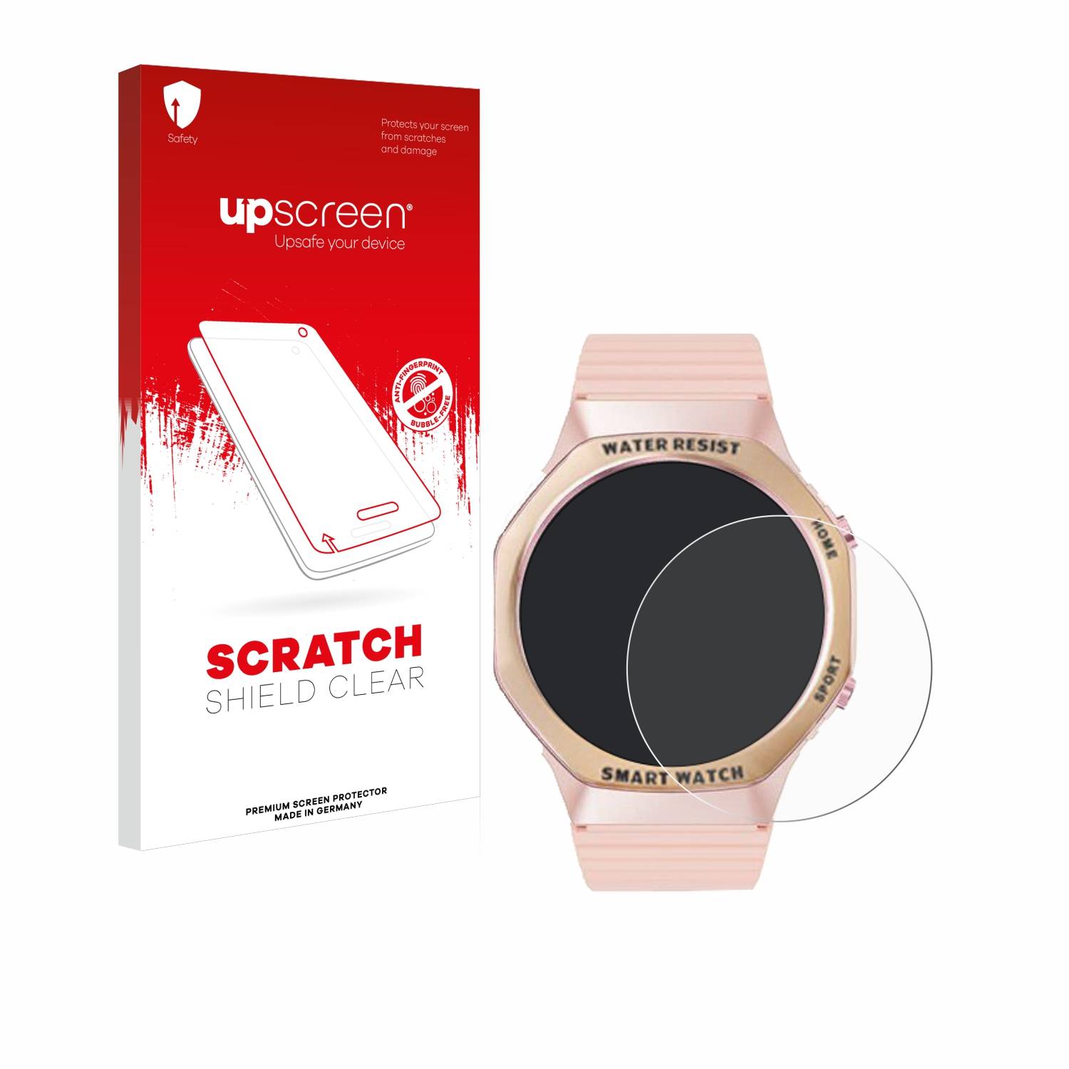 upscreen Scratch Shield Schutzfolie für Mutoy Smartwatch 1.32 (rund)