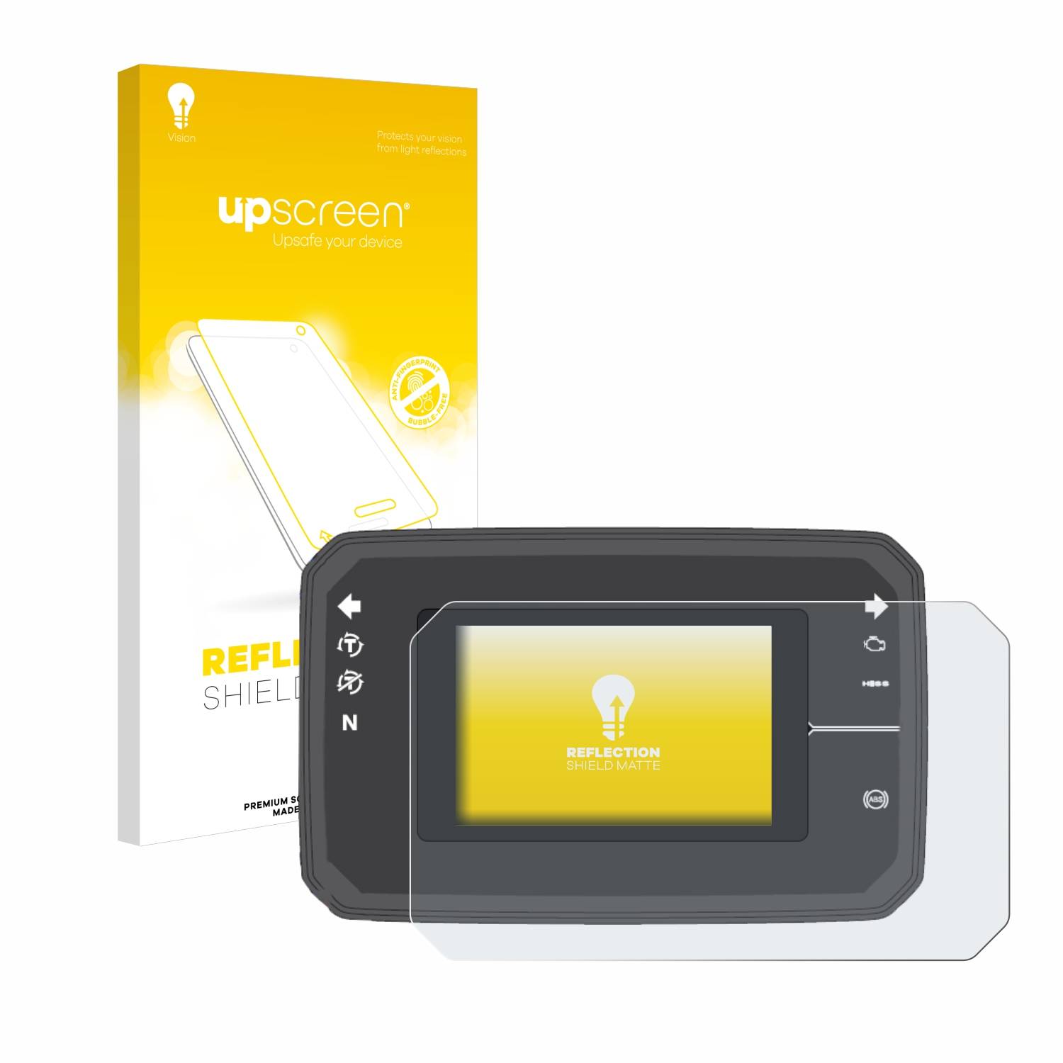 upscreen Schutzfolie für Honda CB650R TFT Display Folie Matt Entspiegelt Anti-Reflex