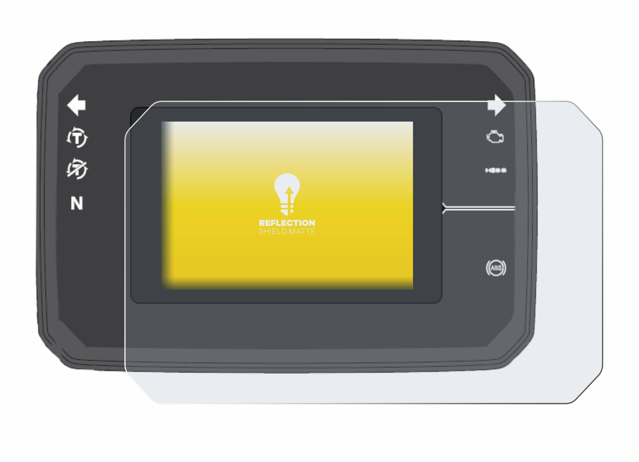 upscreen Schutzfolie für Honda CB650R TFT Display Folie Matt Entspiegelt Anti-Reflex