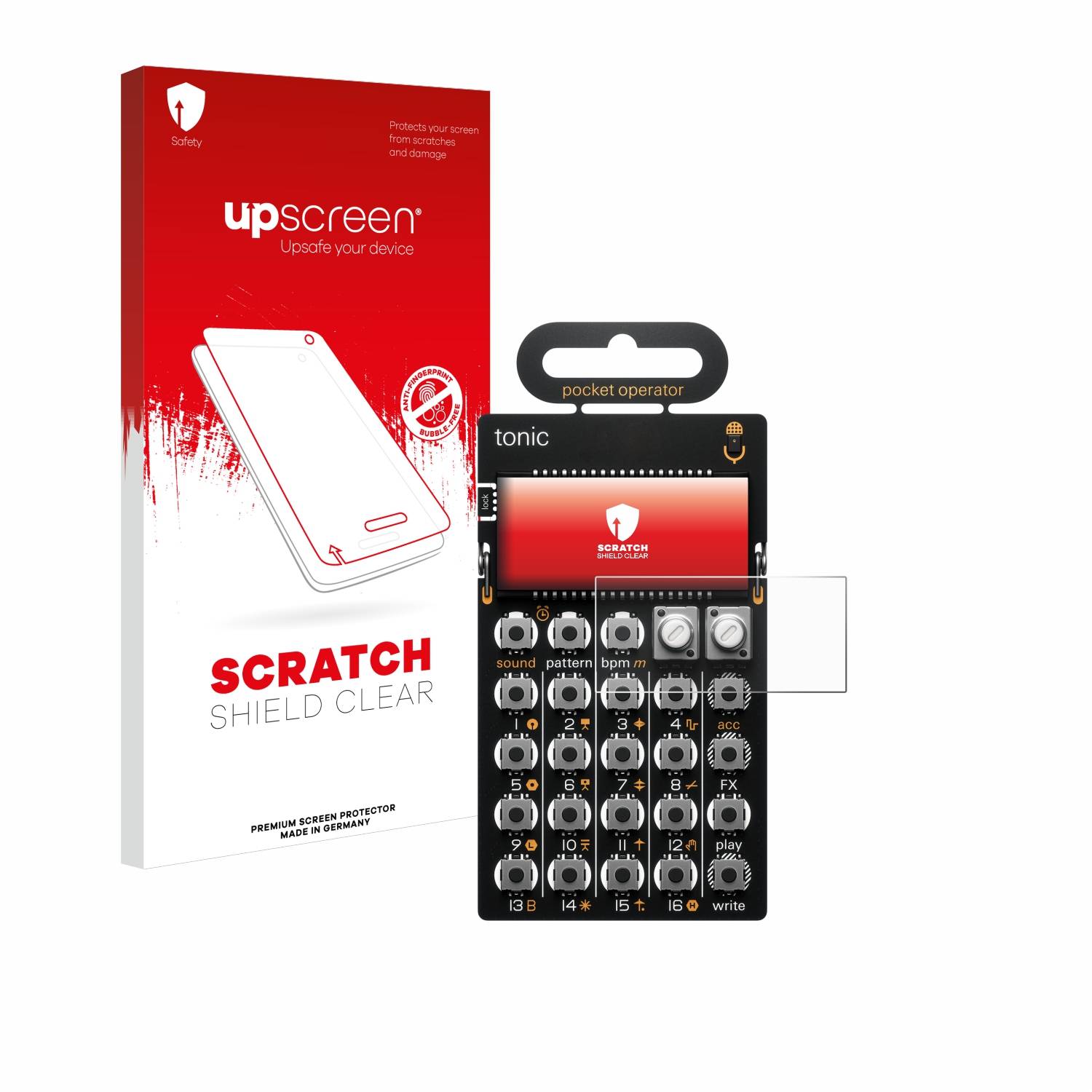 upscreen Scratch Shield Schutzfolie für Teenage Engineering PO-32 tonic