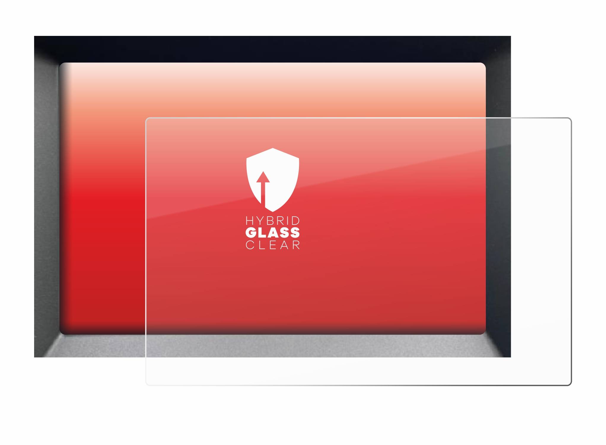 upscreen Flexible Schutz Glas Folie für Ford Galaxy Hybrid 8" 2022 Schutzglas 9H Hybridglas Klar