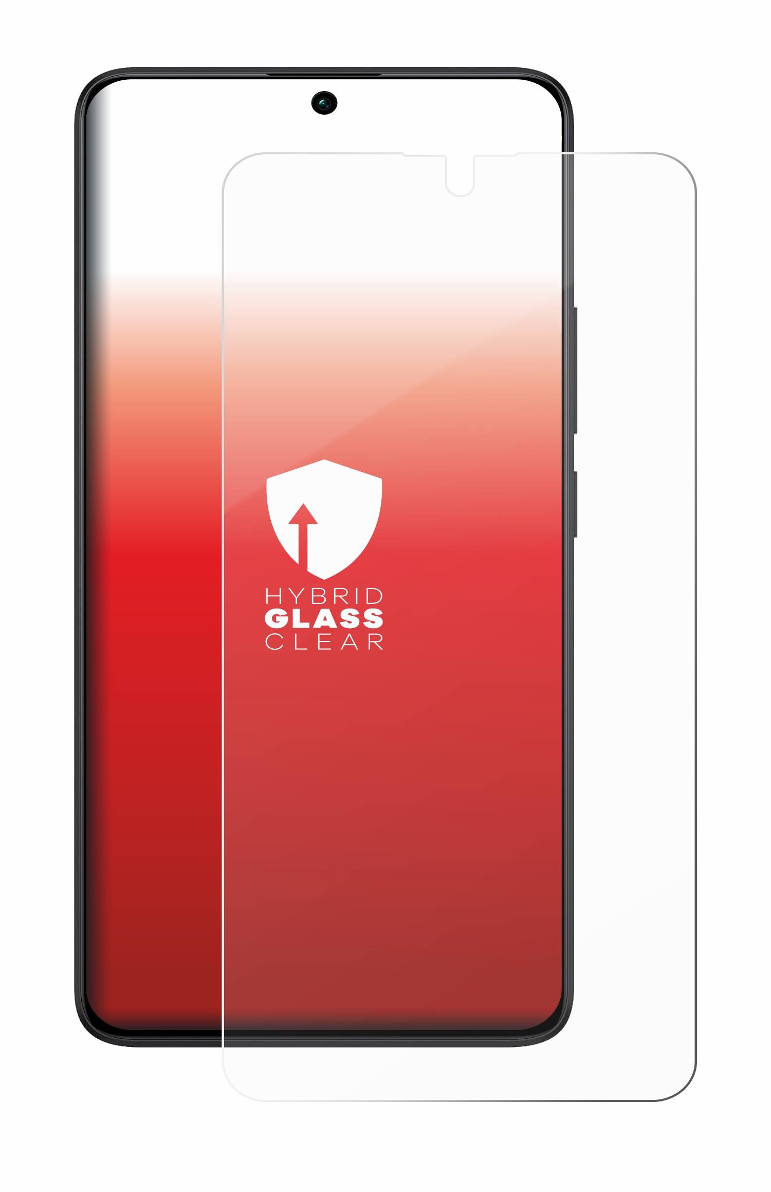 upscreen Hybrid Glas Schutz-Folie für Xiaomi Redmi Note 13 Pro 5G