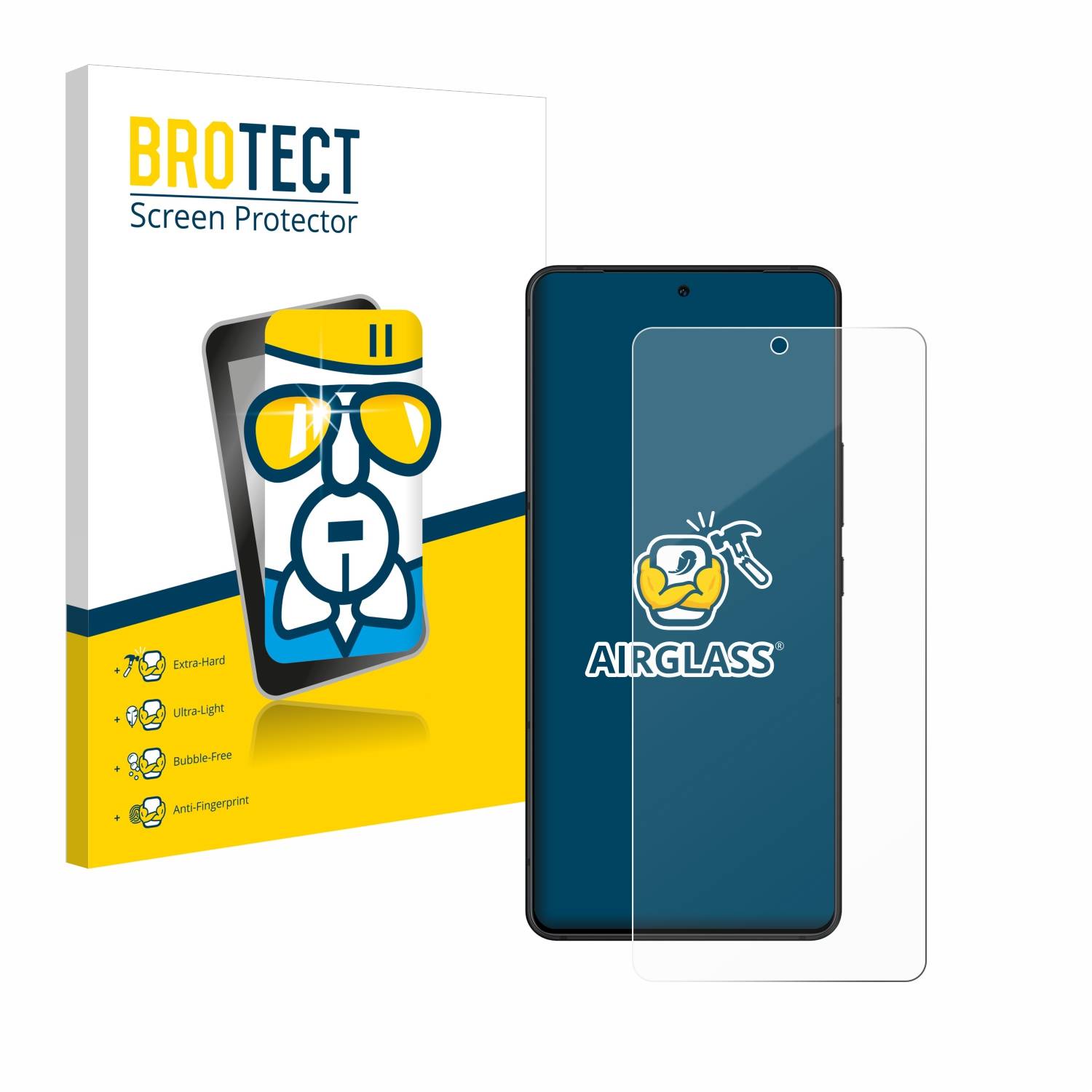 BROTECT AirGlass Glas Schutz-Folie für ASUS ROG Phone 8 - Schutzglas