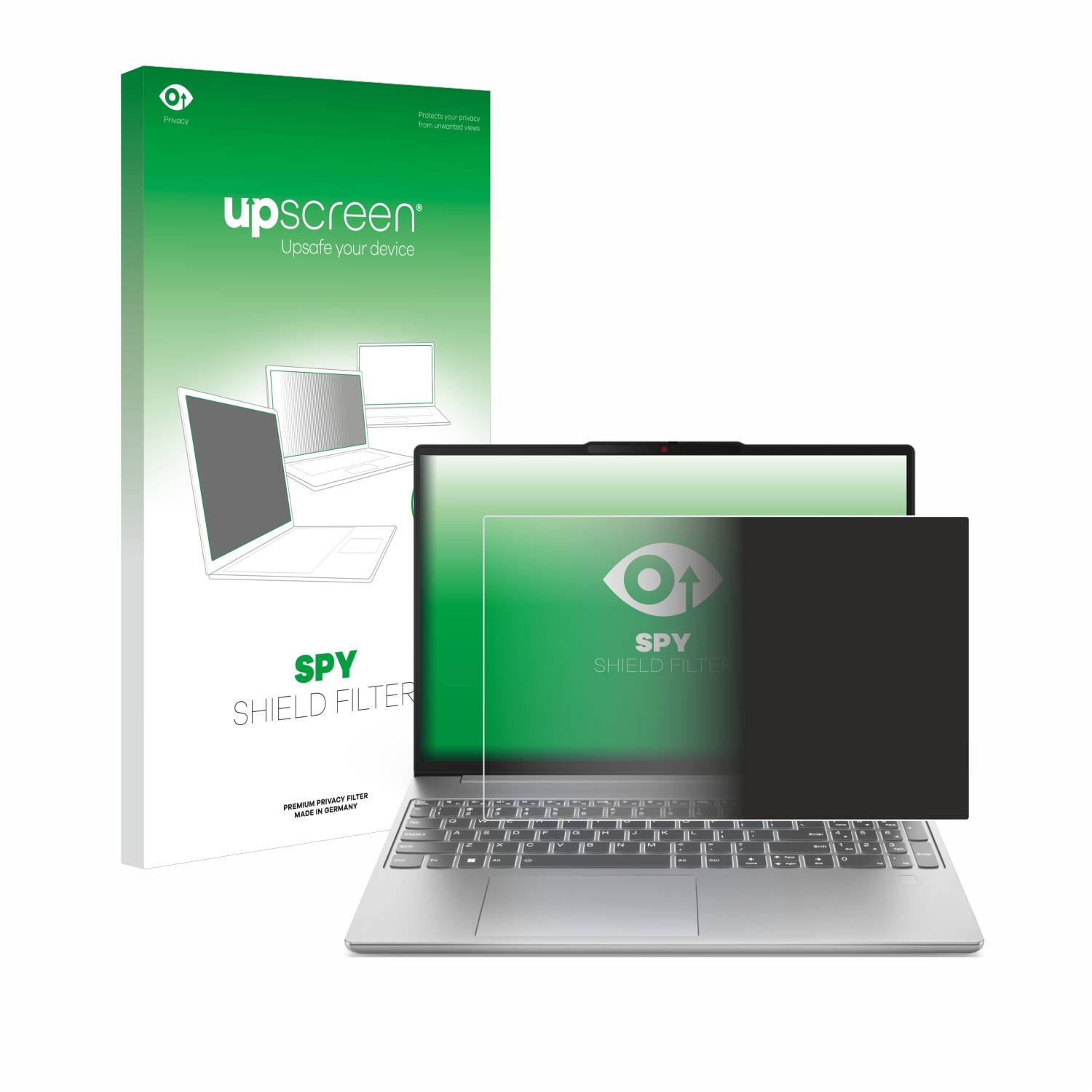 upscreen Blickschutzfilter für Lenovo IdeaPad Slim 5i Gen 9 14" Blaulichtfilter Sichtschutz Privacy Anti Spy abnehmbar