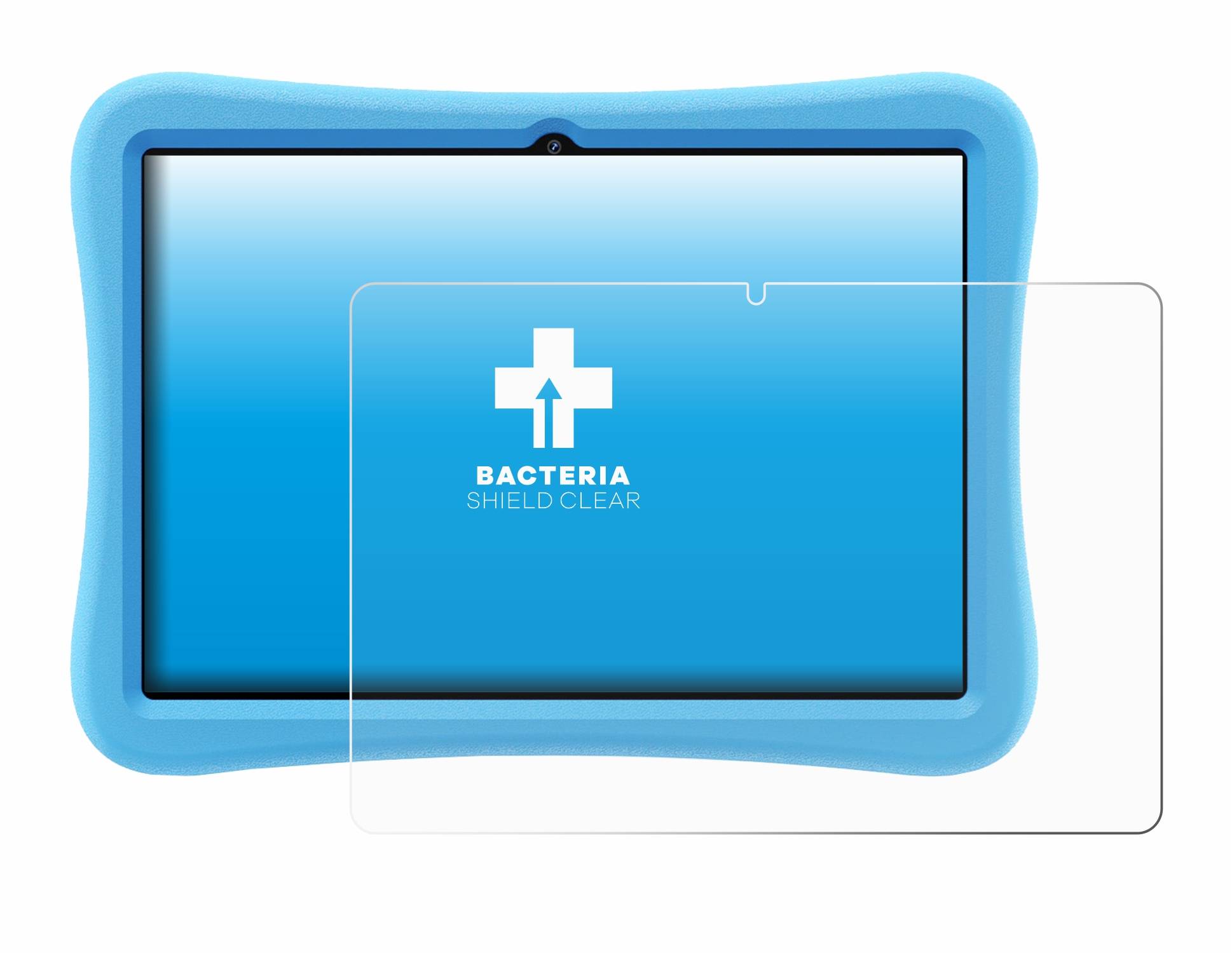 upscreen Bacteria Shield Schutzfolie für Oukitel OT6 Kids Tablet - Antibakteriell