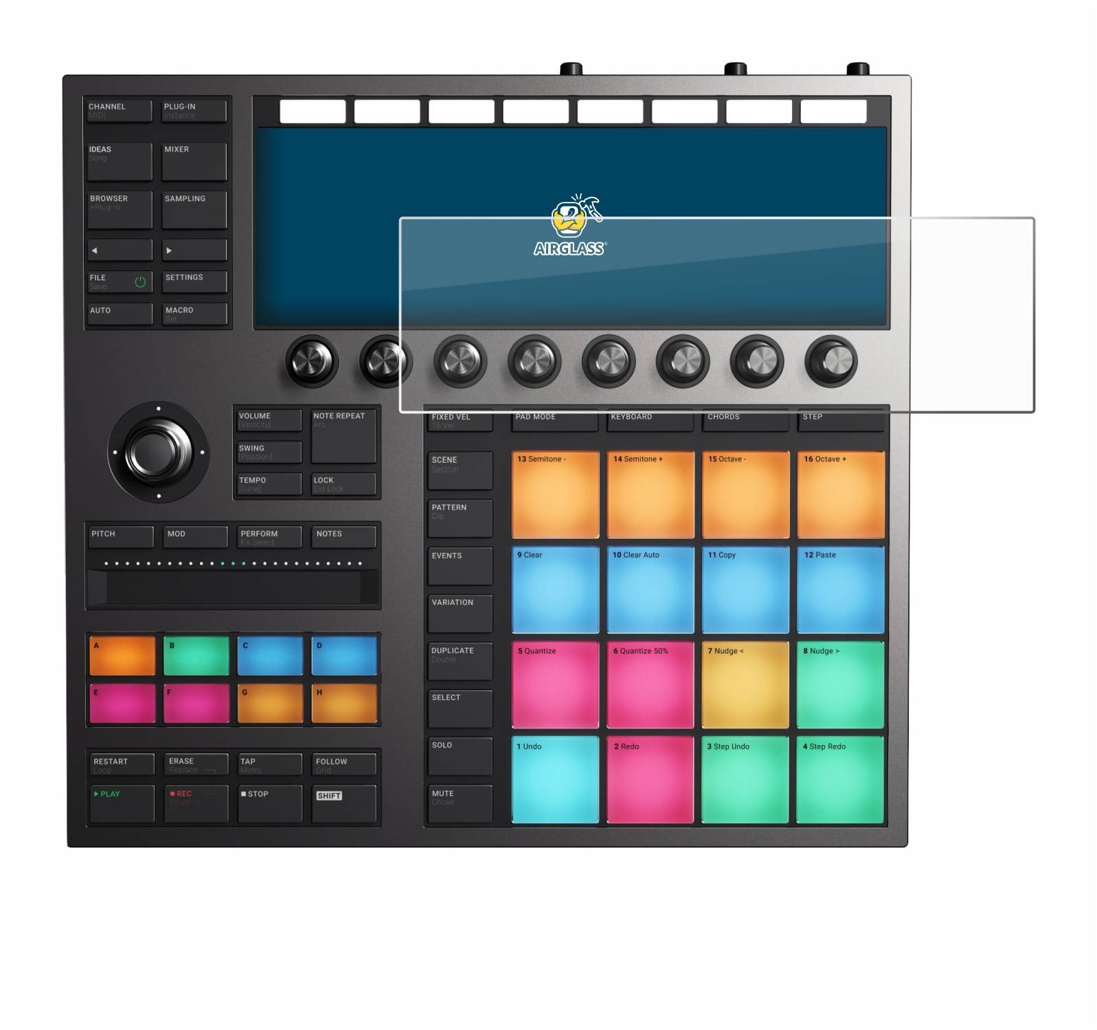 BROTECT AirGlass Glas Schutz-Folie für Native Instruments Maschine + - Schutzglas