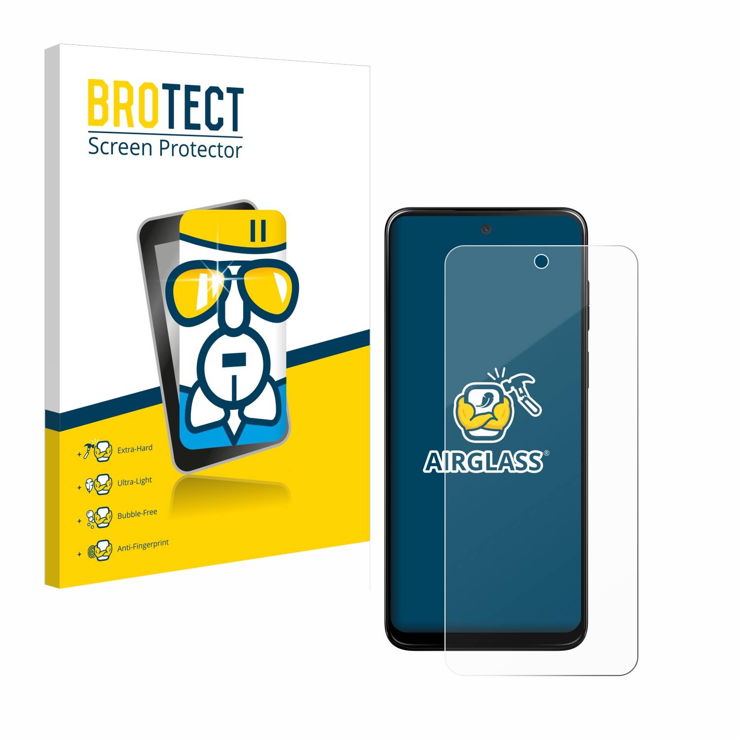 BROTECT AirGlass Glas Schutz-Folie für Motorola Moto G53 - Schutzglas