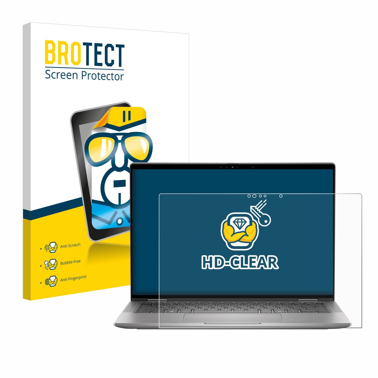 BROTECT Schutzfolie für Dell Latitude 7450 2-in-1 Folie Klar Transparent