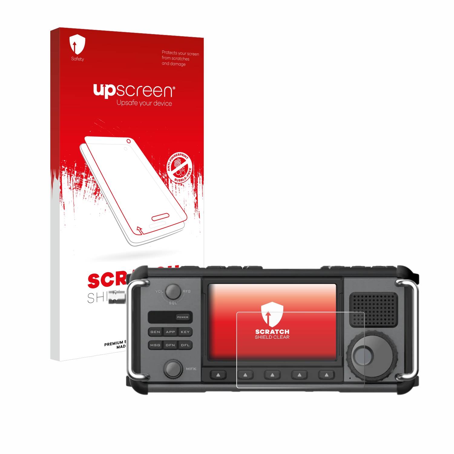upscreen Schutzfolie für Xiegu X6200 Kratzschutz Anti-Fingerprint Klar