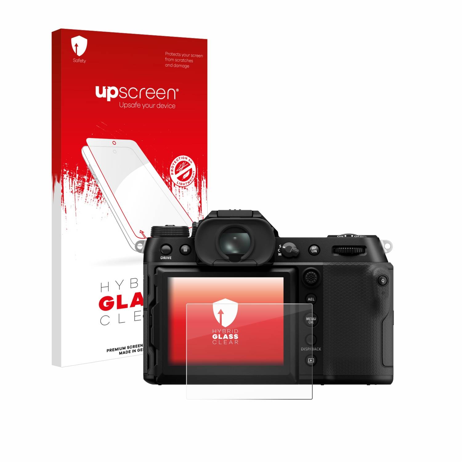 upscreen Flexible Schutz Glas Folie für Fujifilm GFX100S II Schutzglas 9H Hybridglas Klar
