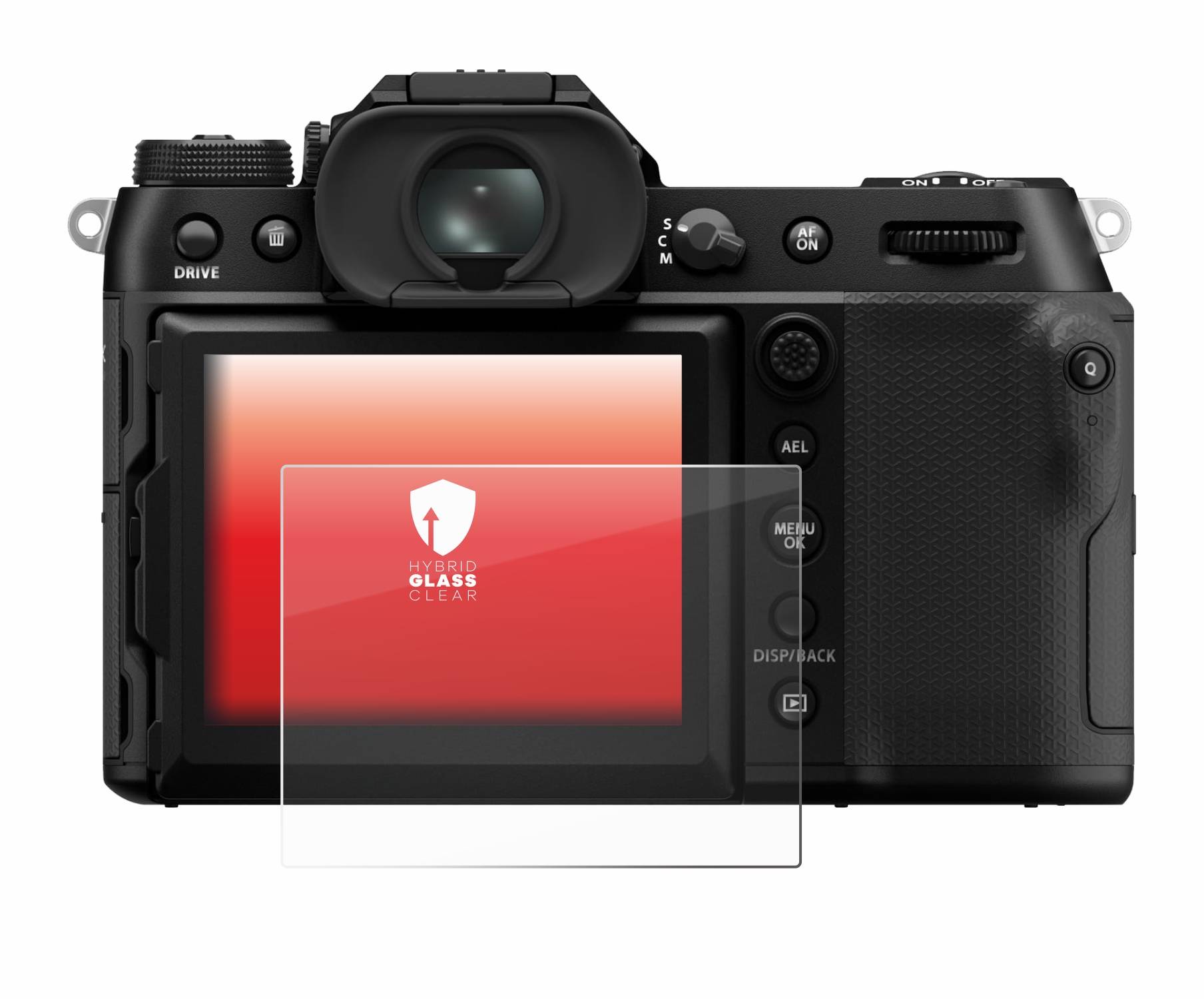 upscreen Flexible Schutz Glas Folie für Fujifilm GFX100S II Schutzglas 9H Hybridglas Klar
