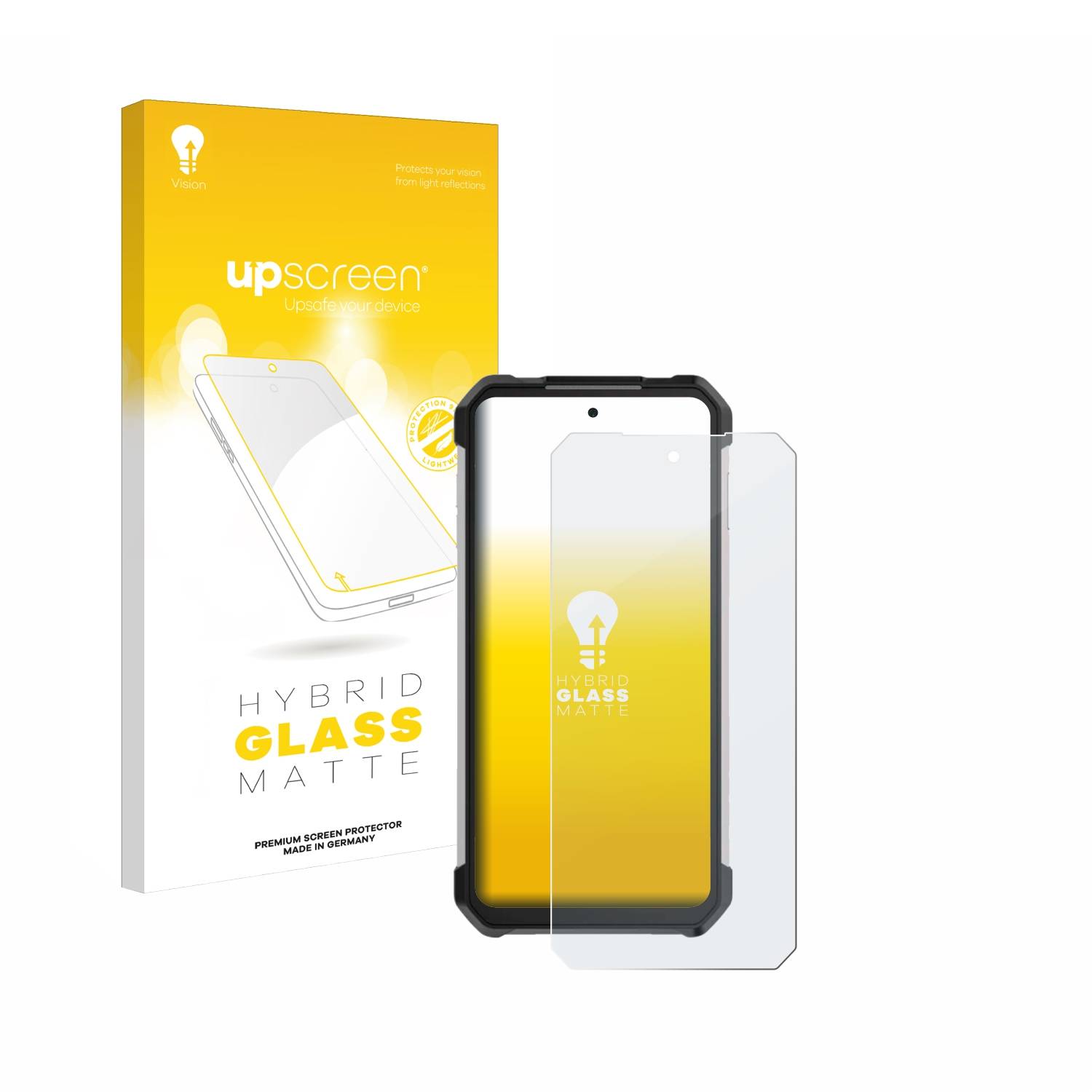 upscreen Flexible Schutz Glas Folie für Unihertz Tank 3 Schutzglas 9H Hybridglas Matt Entspiegelt