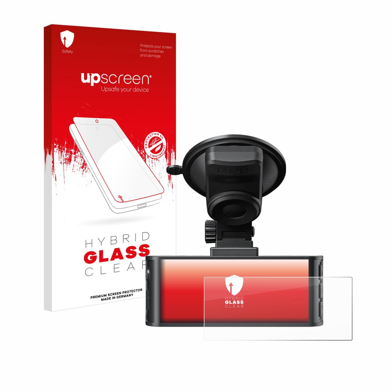 upscreen Hybrid Glas Panzer-Folie für Redtiger F7NS 4K