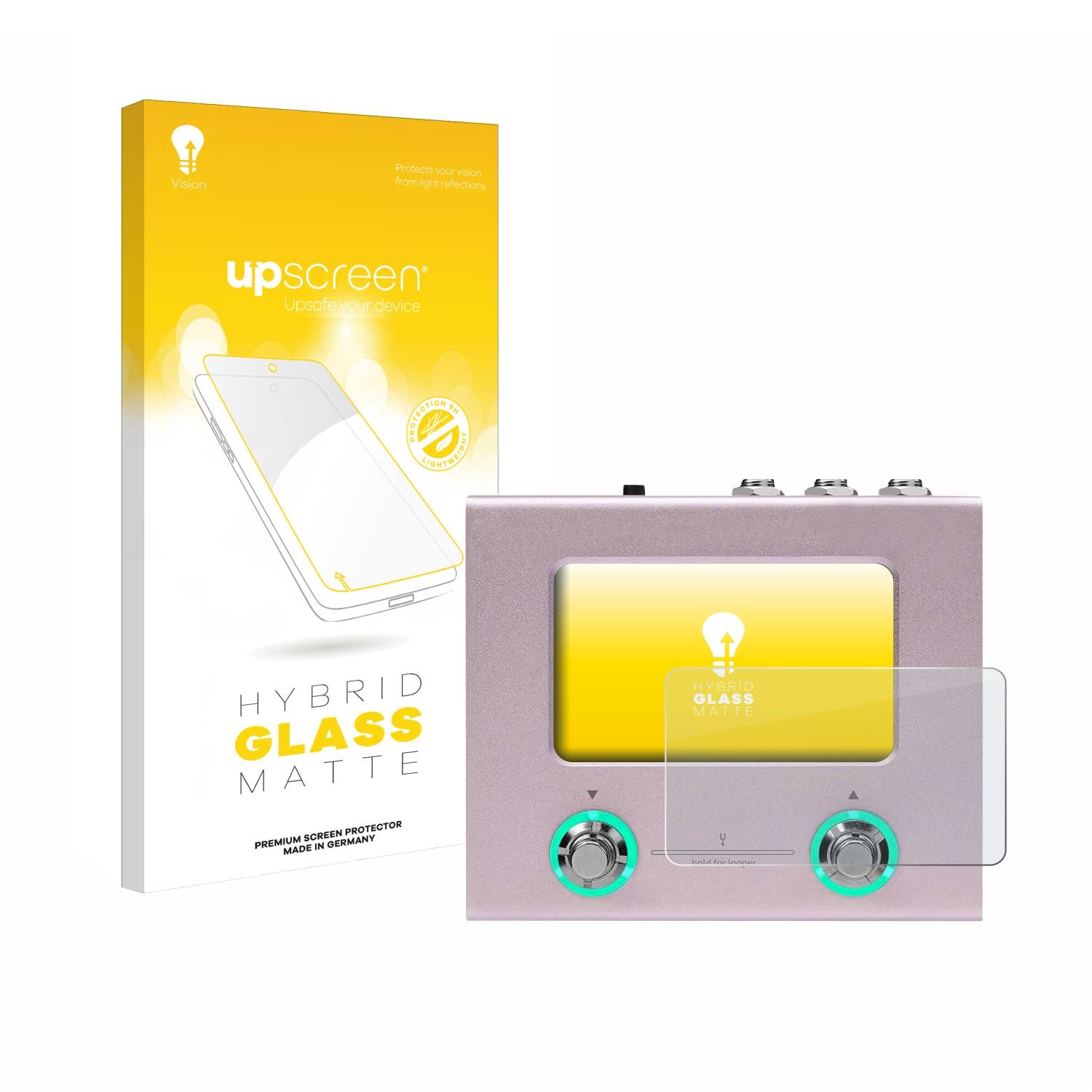 upscreen Flexible Schutz Glas Folie für Hotone Ampero Mini Schutzglas 9H Hybridglas Matt Entspiegelt