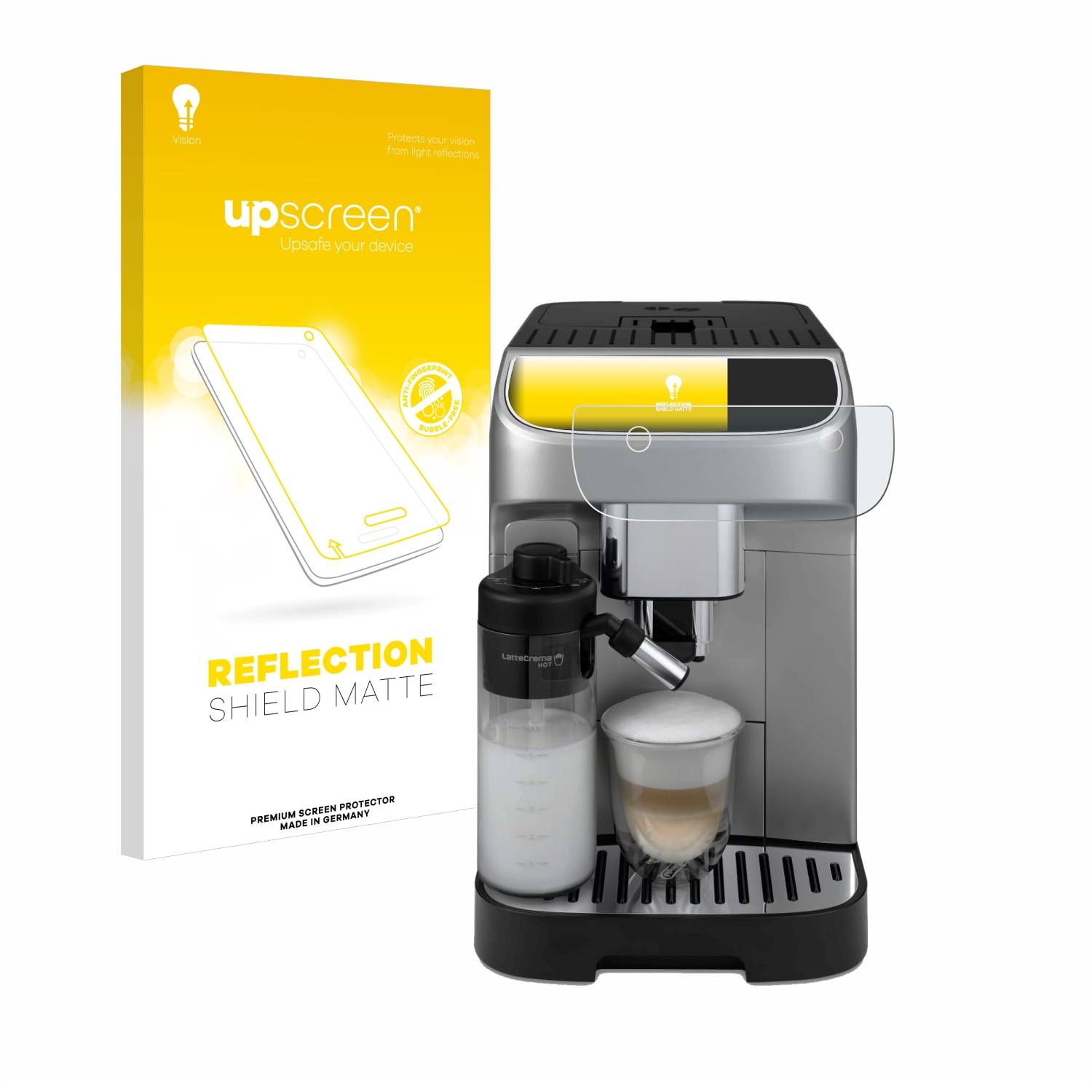 upscreen Schutzfolie für DeLonghi Magnifica Plus Folie Matt Entspiegelt Anti-Reflex