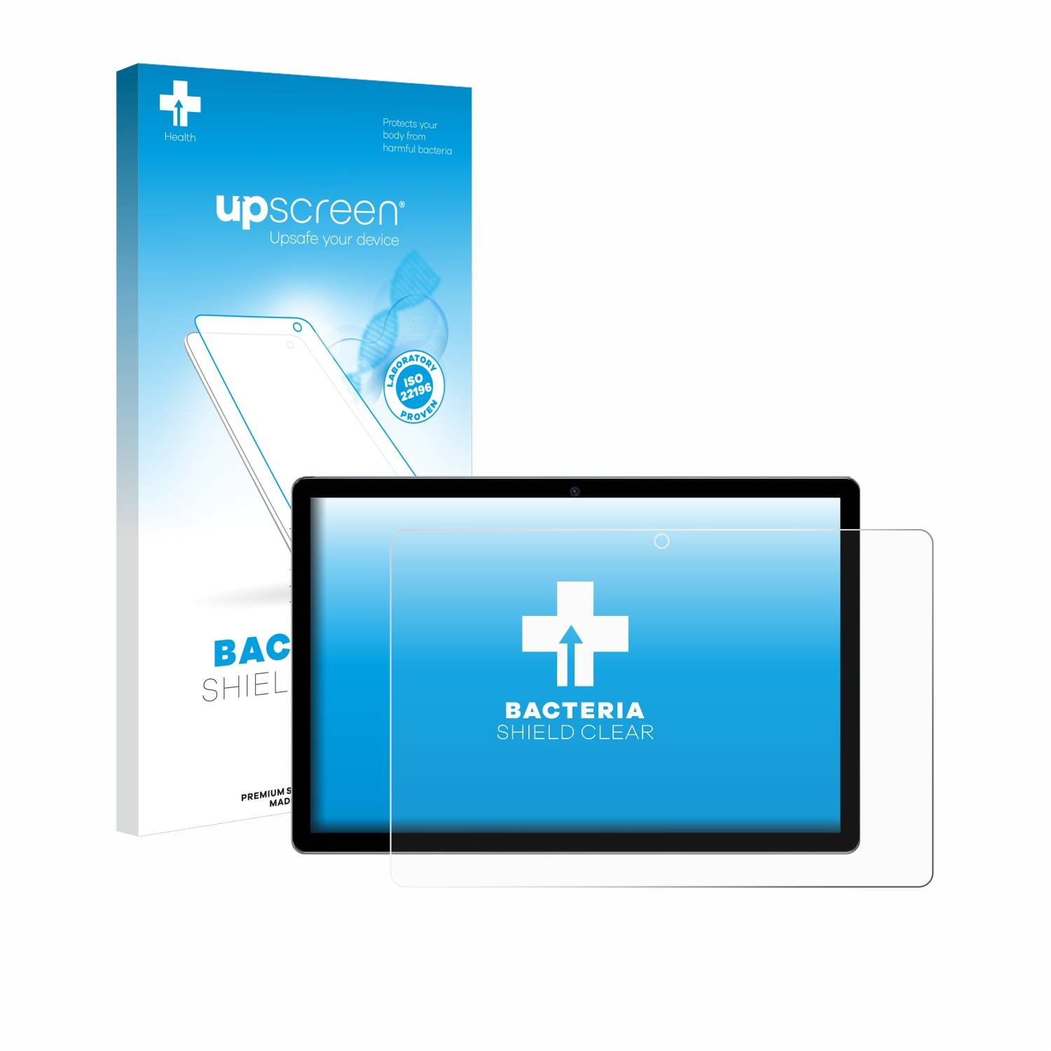 upscreen Bacteria Shield Schutzfolie für Jikocxn K10 10.1 - Antibakteriell