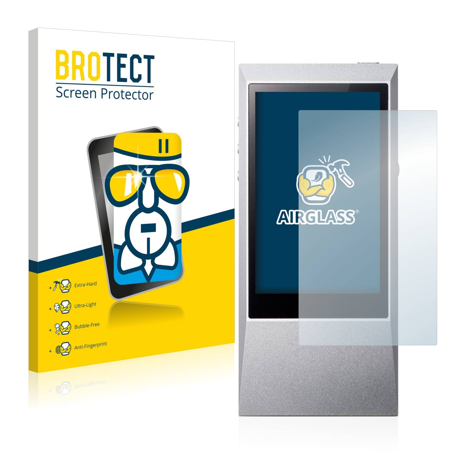 BROTECT AirGlass Flexible Schutz Glas Folie für Astell&Kern AK Jr Klar Transparent