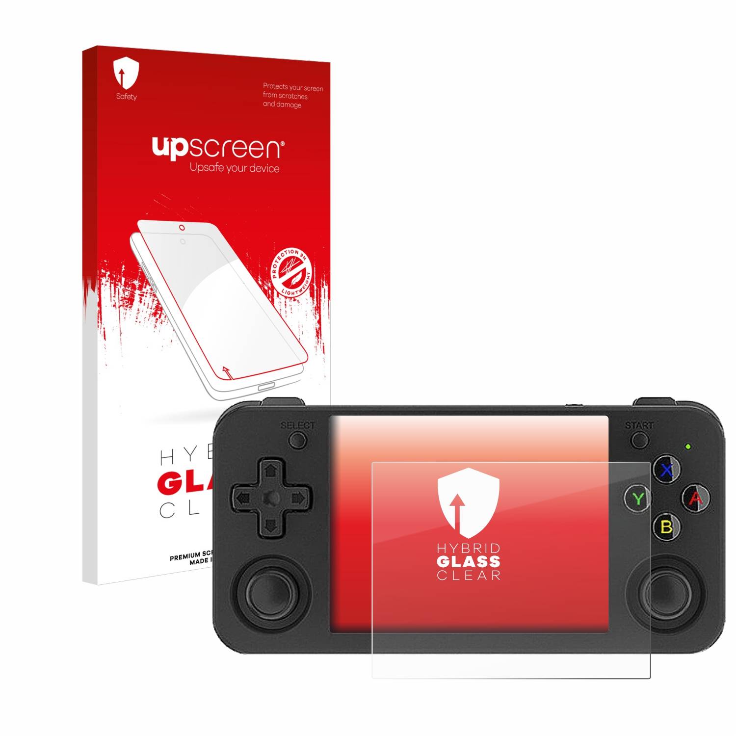 upscreen Hybrid Glas Schutz-Folie für Anbernic RG35XX H