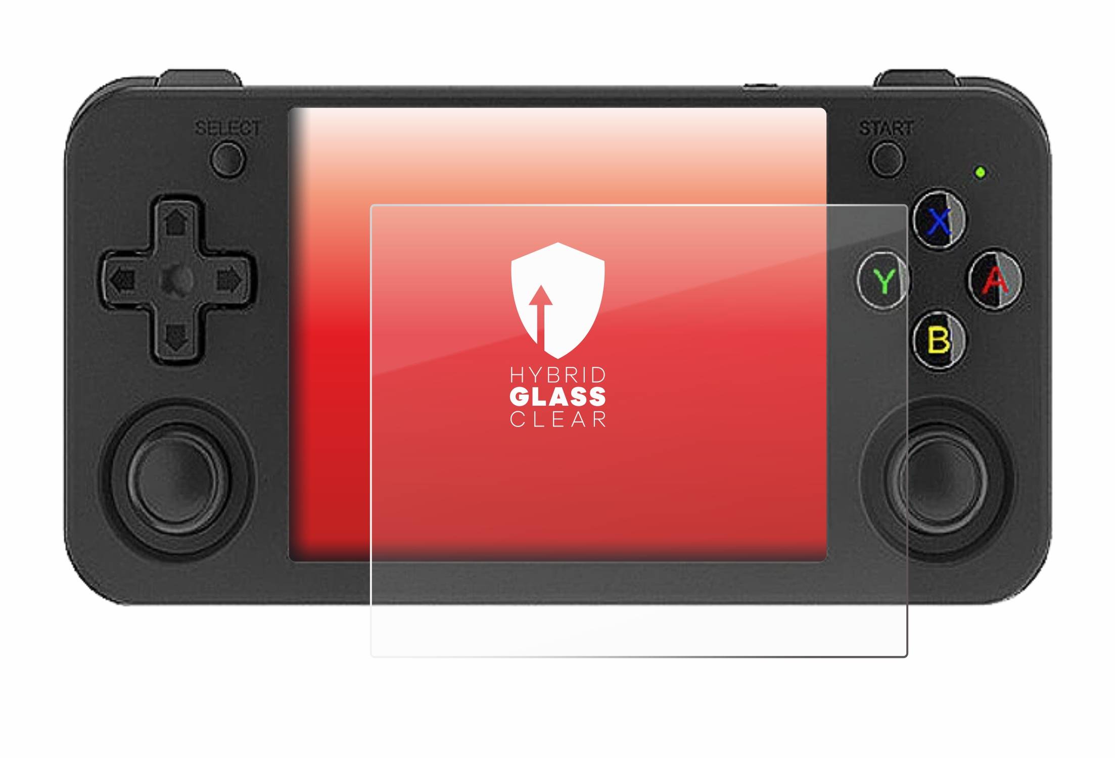 upscreen Hybrid Glas Schutz-Folie für Anbernic RG35XX H