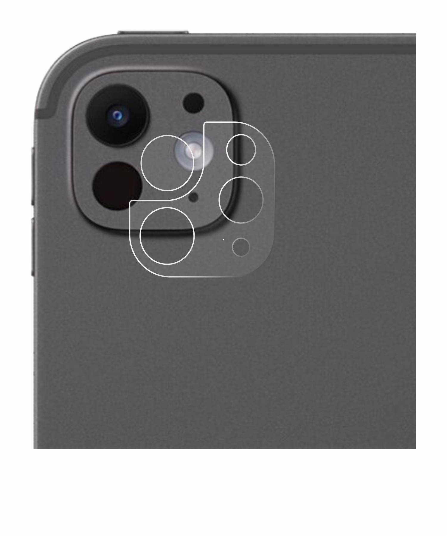 upscreen Scratch Shield Schutzfolie für Apple iPad Pro 11 WiFi 2024 (NUR Kameraschutz)