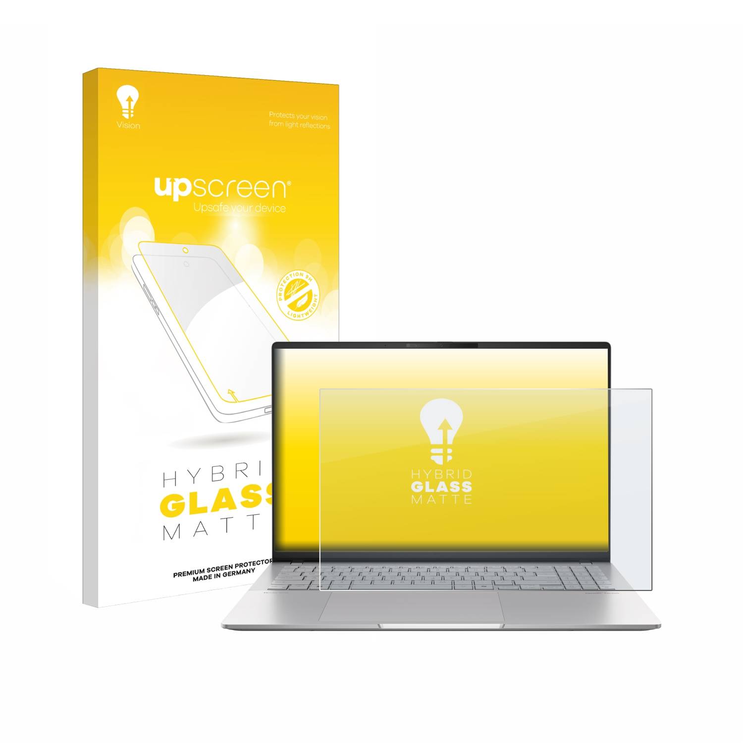 upscreen Hybrid Glas Matt Schutz-Folie für ASUS Vivobook S 16 OLED M5606