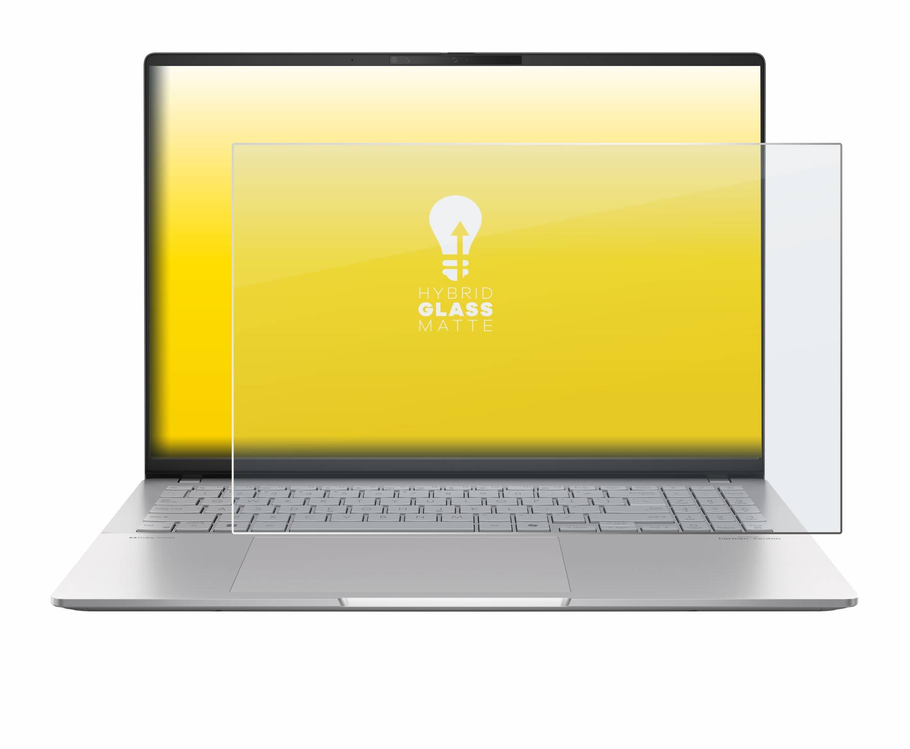 upscreen Hybrid Glas Matt Schutz-Folie für ASUS Vivobook S 16 OLED M5606