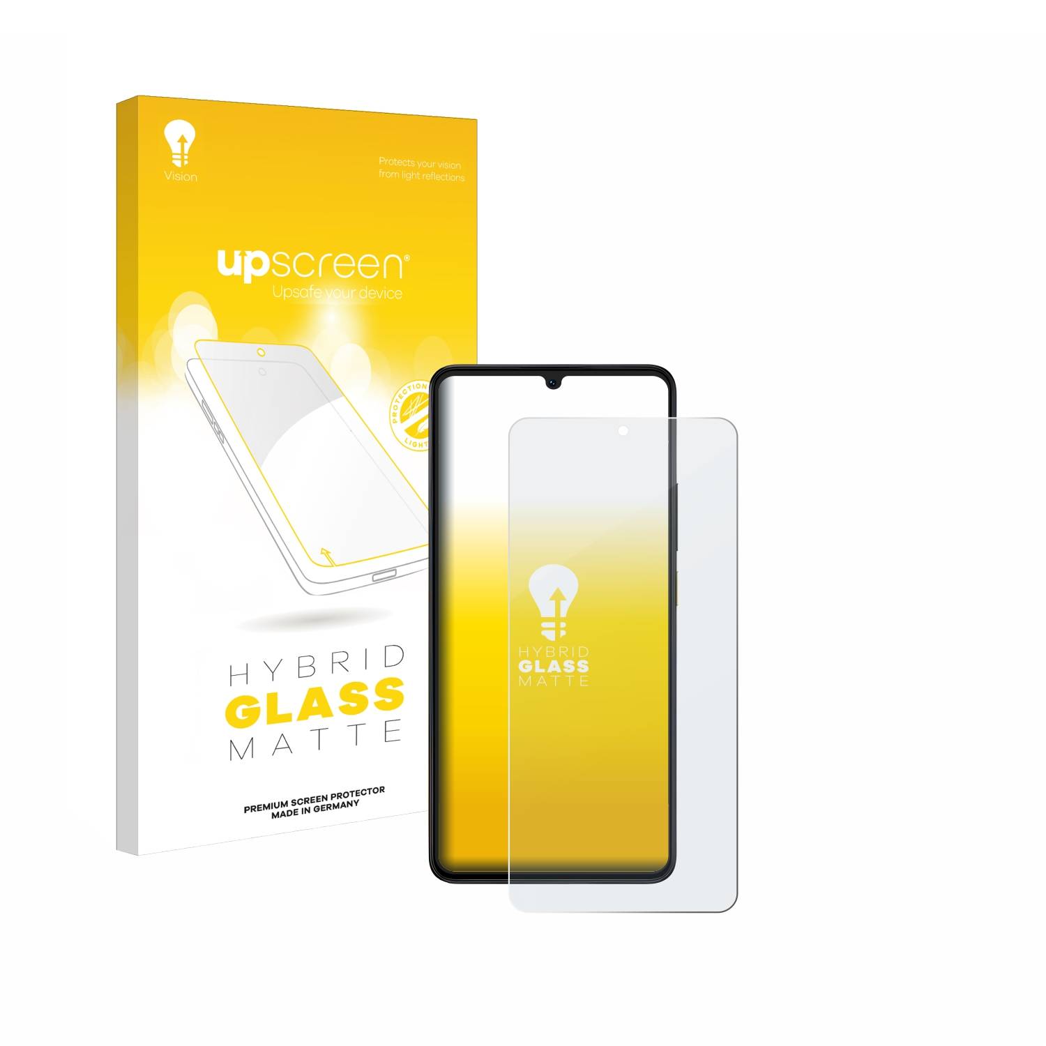 upscreen Hybrid Glas Matt Schutz-Folie für Xiaomi Poco X6 Pro