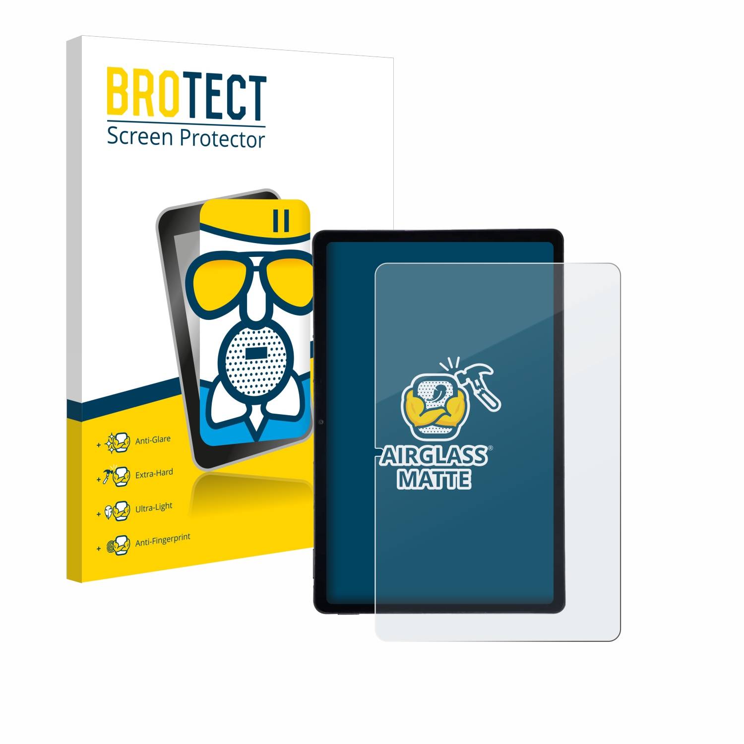 BROTECT AirGlass Matt Glas Schutz Folie für AGM Pad P2