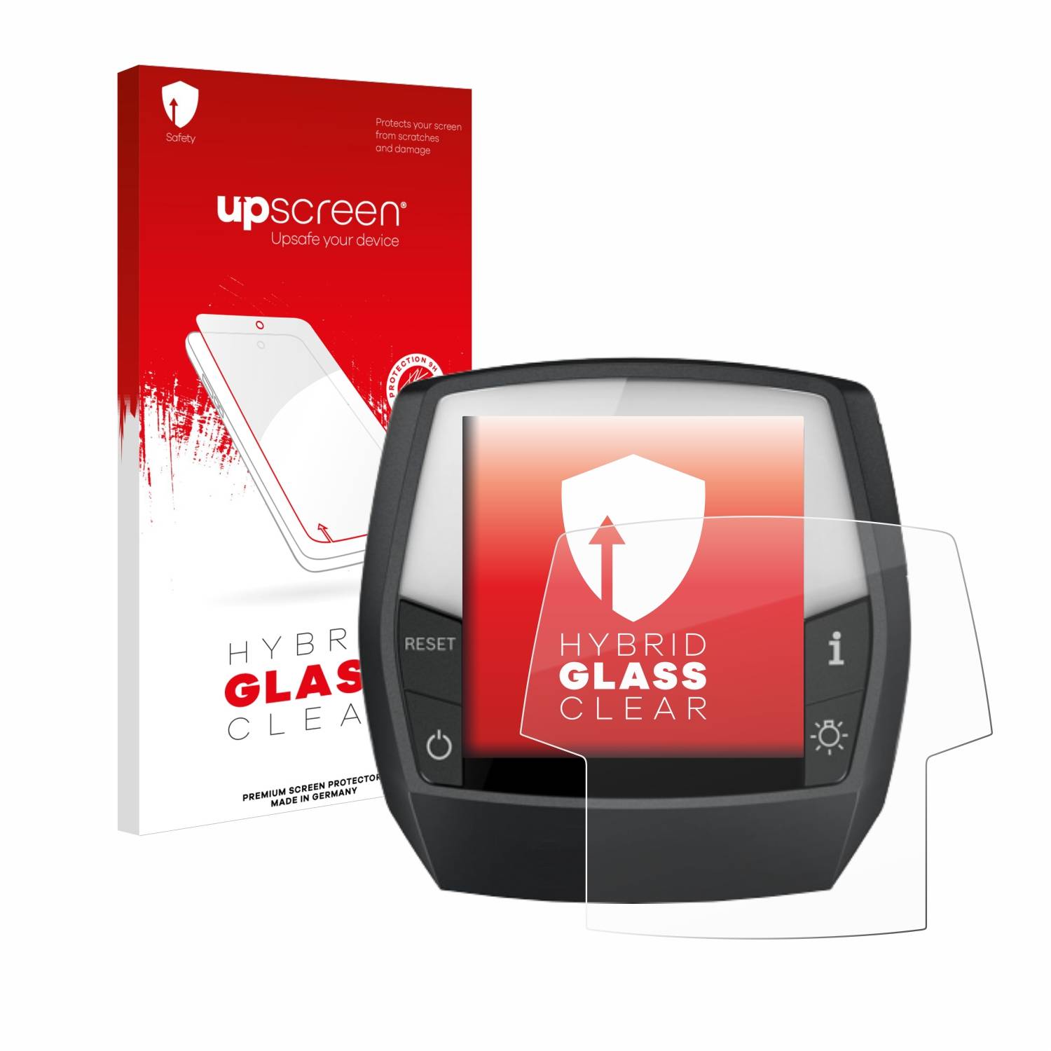 upscreen Flexible Schutz Glas Folie für Bosch Intuvia Active / Performance Line Schutzglas 9H Hybridglas Klar