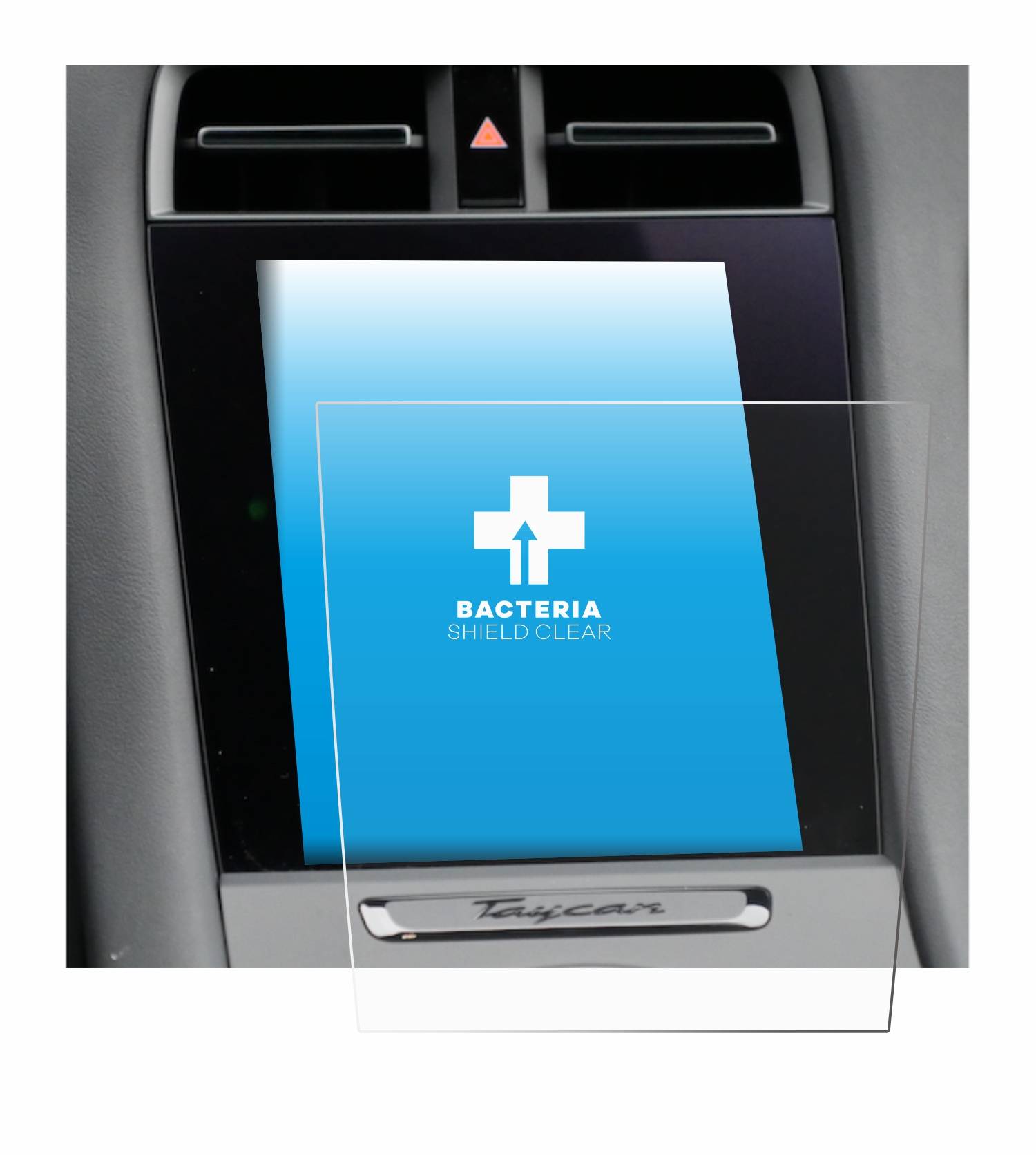 upscreen Bacteria Shield Schutzfolie für Porsche Taycan 2021 Infotainment System - Antibakteriell