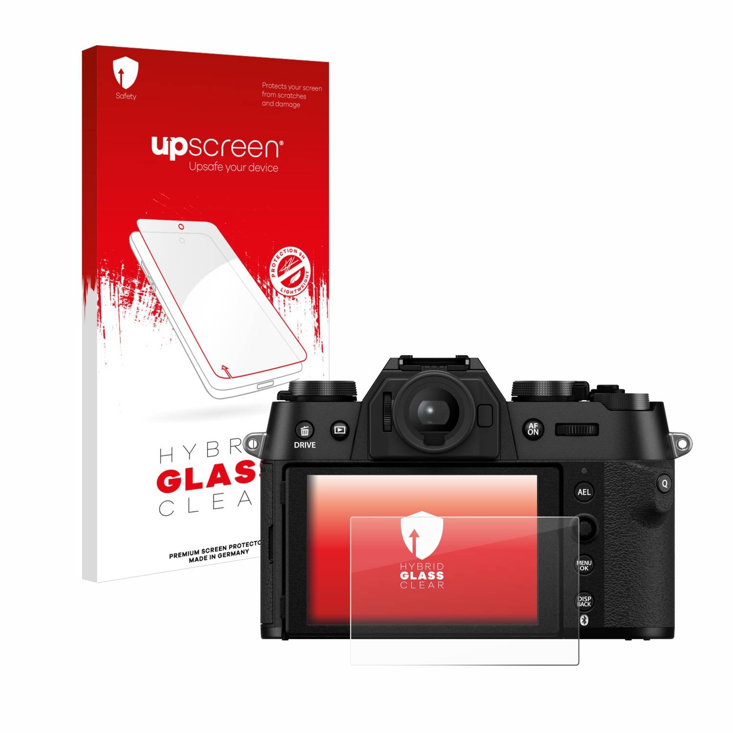 upscreen Flexible Schutz Glas Folie für Fujifilm X-T50 Schutzglas 9H Hybridglas Klar