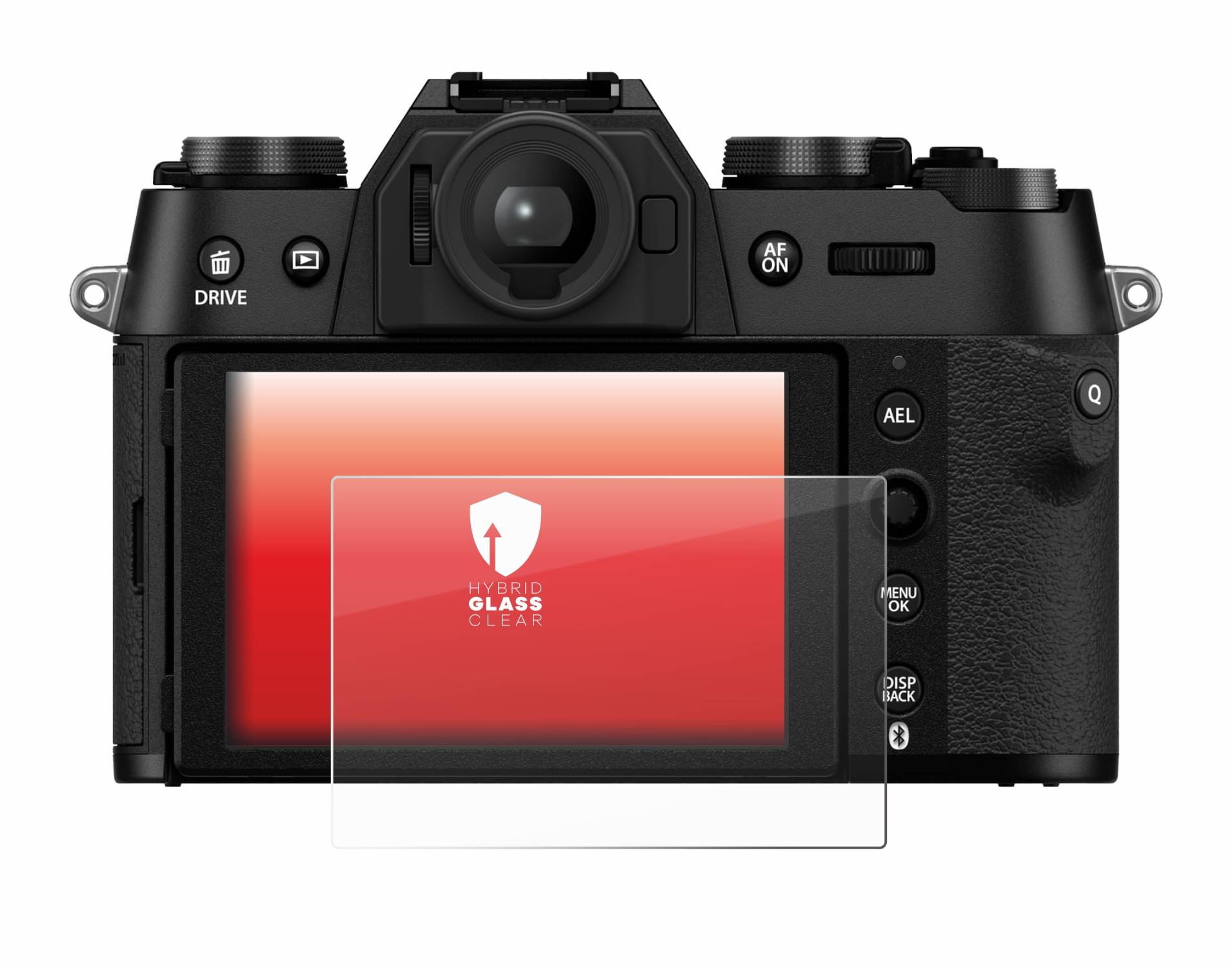 upscreen Flexible Schutz Glas Folie für Fujifilm X-T50 Schutzglas 9H Hybridglas Klar