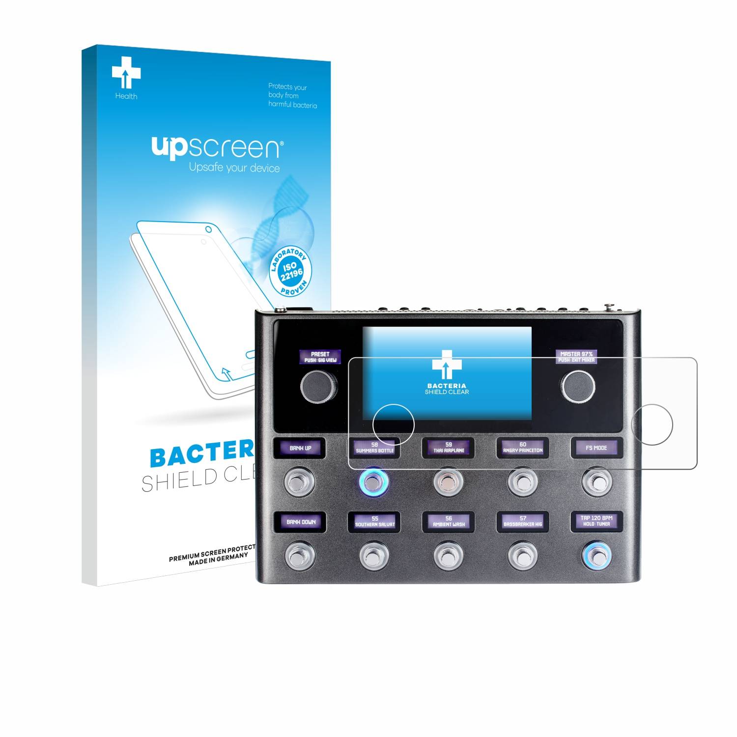 upscreen Bacteria Shield Schutzfolie für Fender Tone Master Pro - Antibakteriell