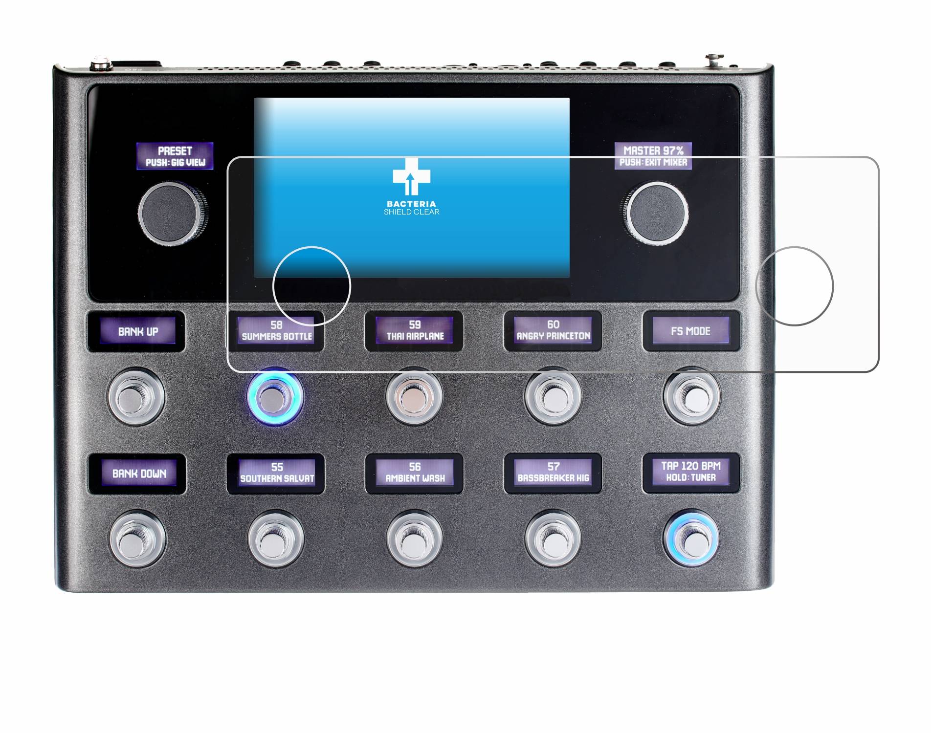 upscreen Bacteria Shield Schutzfolie für Fender Tone Master Pro - Antibakteriell