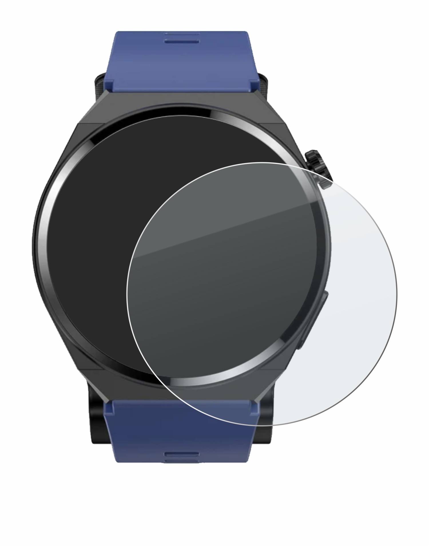 upscreen Hybrid Glas Matt Panzer-Folie für Kardena Care Air 2 (rund)