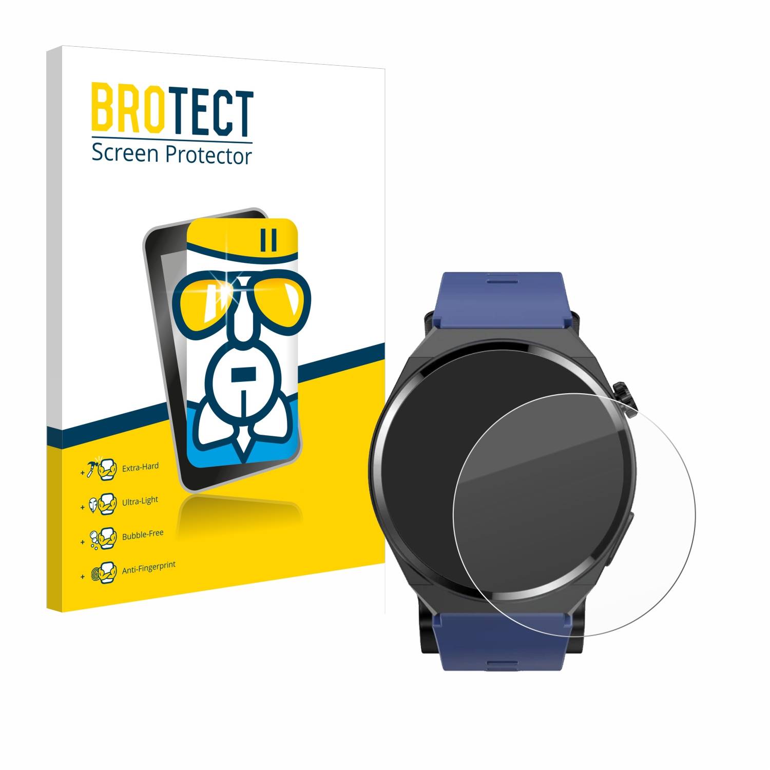 BROTECT AirGlass Glas Schutz-Folie für Kardena Care Air 2 (rund) - Schutzglas