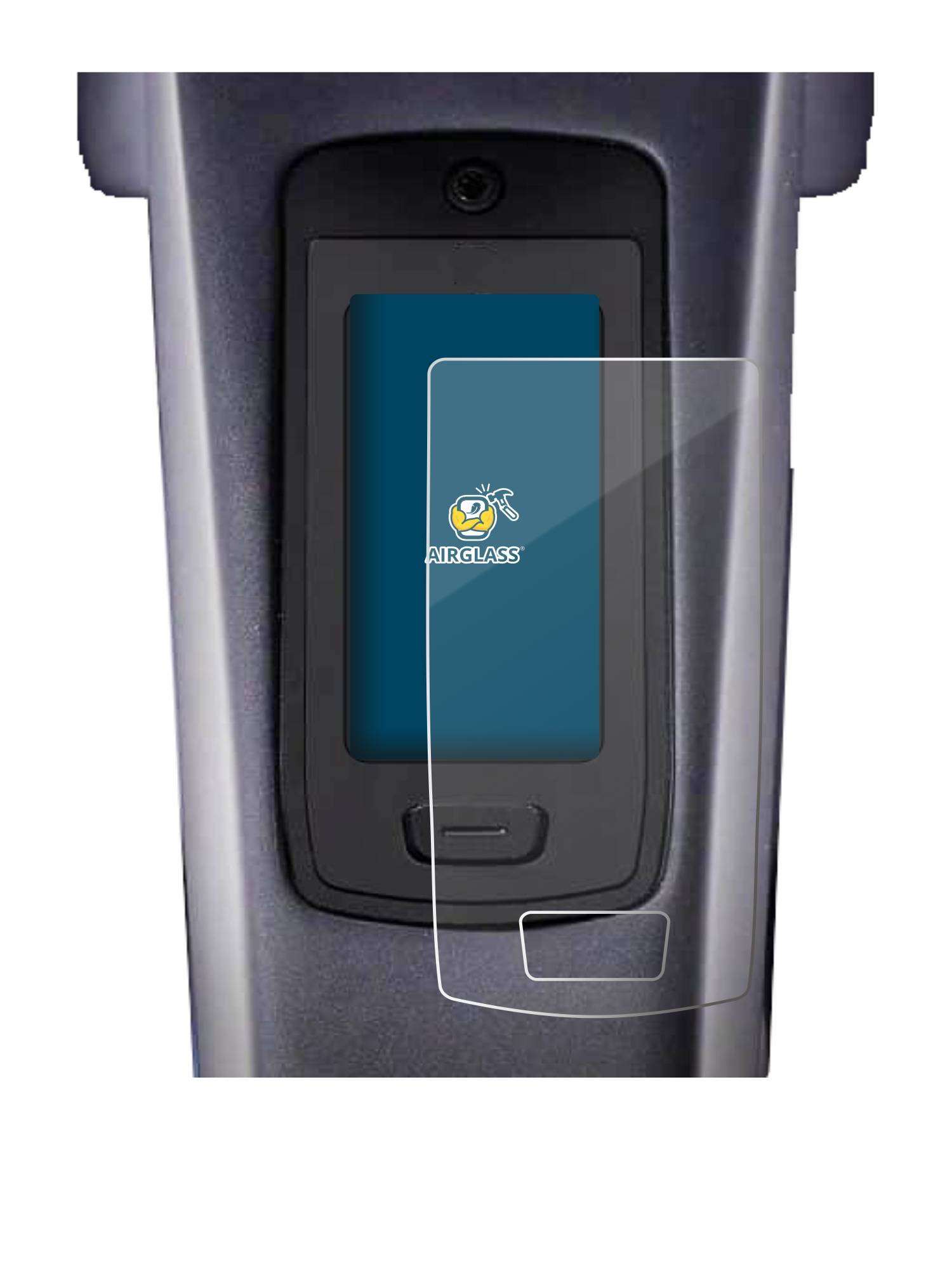 BROTECT AirGlass Flexible Schutz Glas Folie für TQ HPR50 E-Bike System Klar Transparent