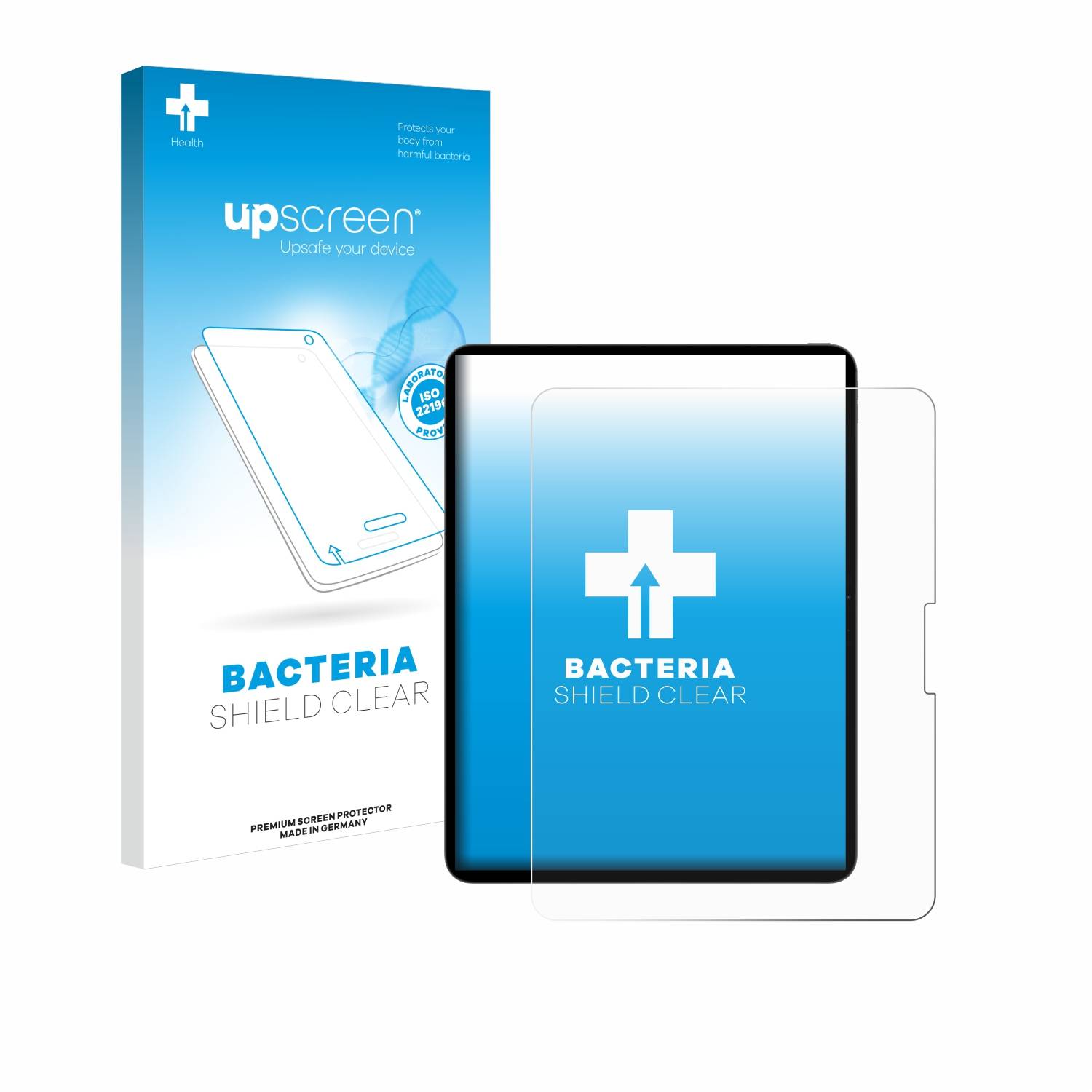 upscreen Bacteria Shield Schutzfolie für Apple iPad Pro 13 WiFi 2024 - Antibakteriell